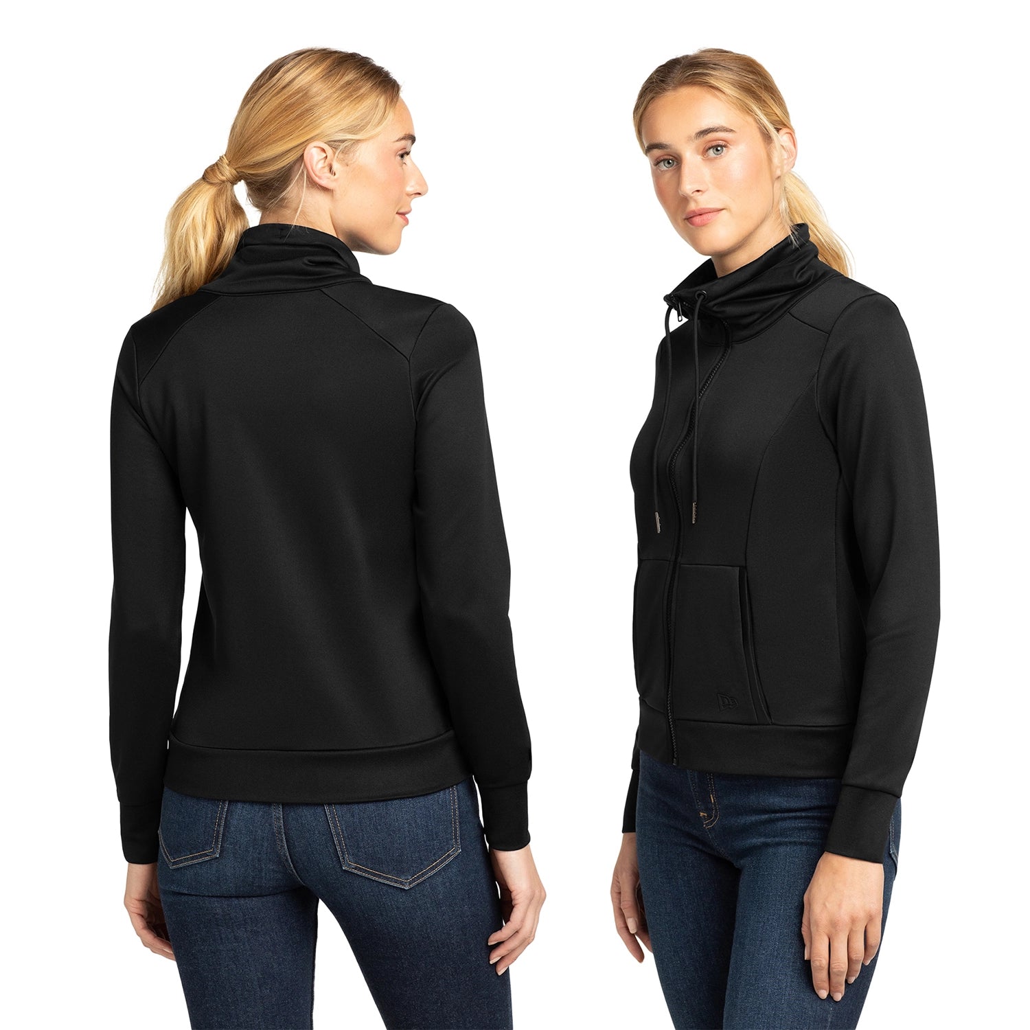 New Era Women's Performance Terry Embroidered FullZip Cowl