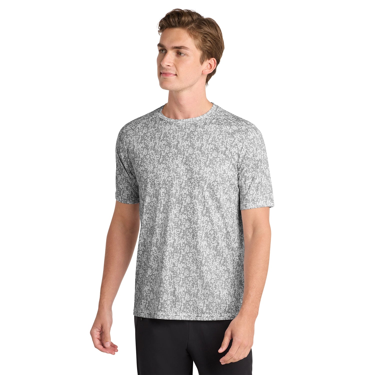 SportTek Decorated Digi Camo Tee