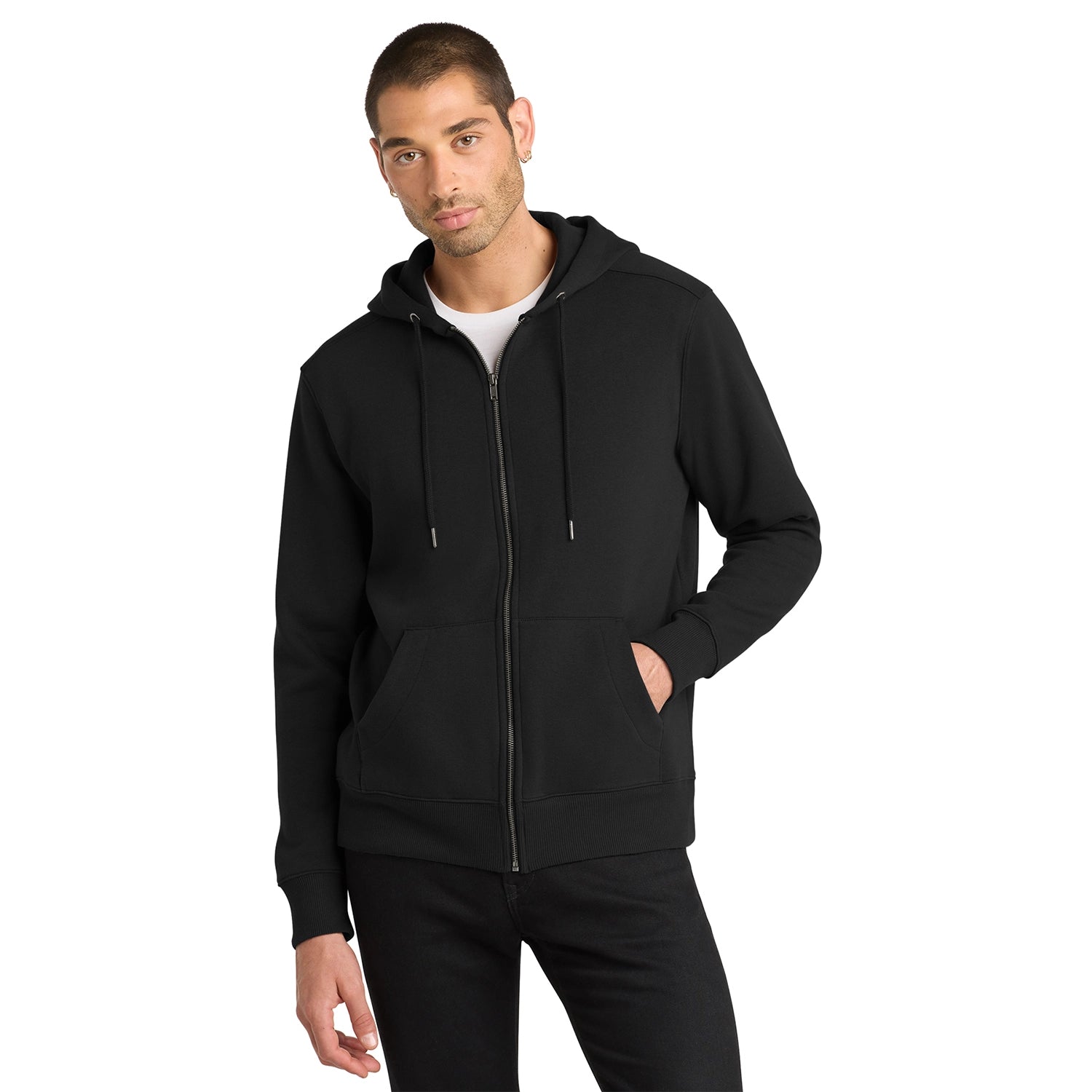 District Decorated Perfect Weight Fleece FullZip Hoodie