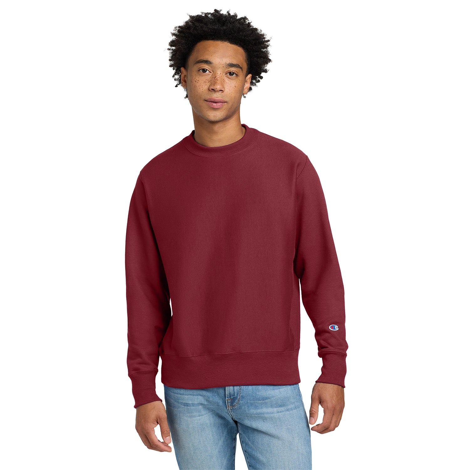 Champion Decorated Reverse Weave Crewneck Sweatshirt
