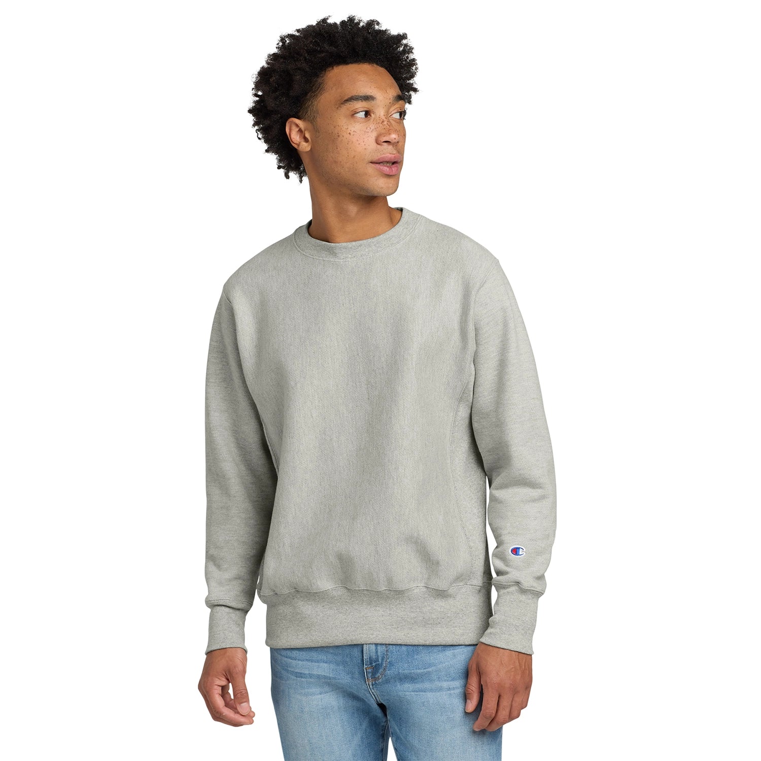 Champion Decorated Reverse Weave Crewneck Sweatshirt