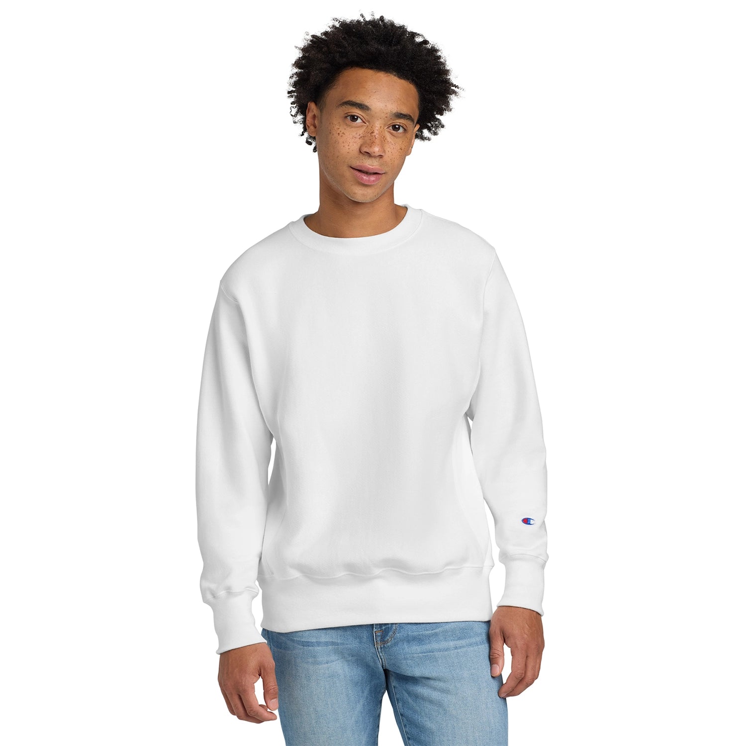 Champion Decorated Reverse Weave Crewneck Sweatshirt