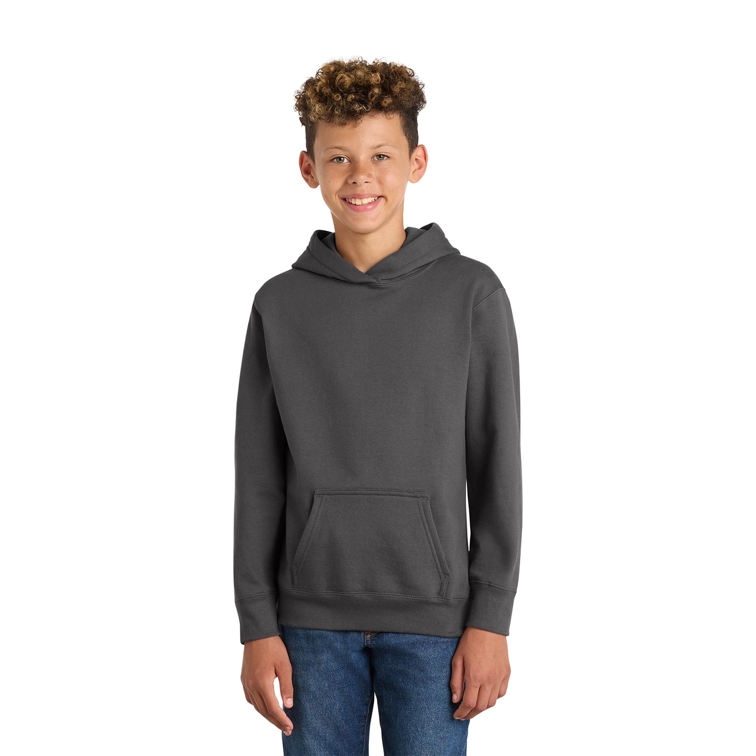 Port & Co Decorated Youth Fan Favorite Fleece Pullover Hooded Sweatshirt