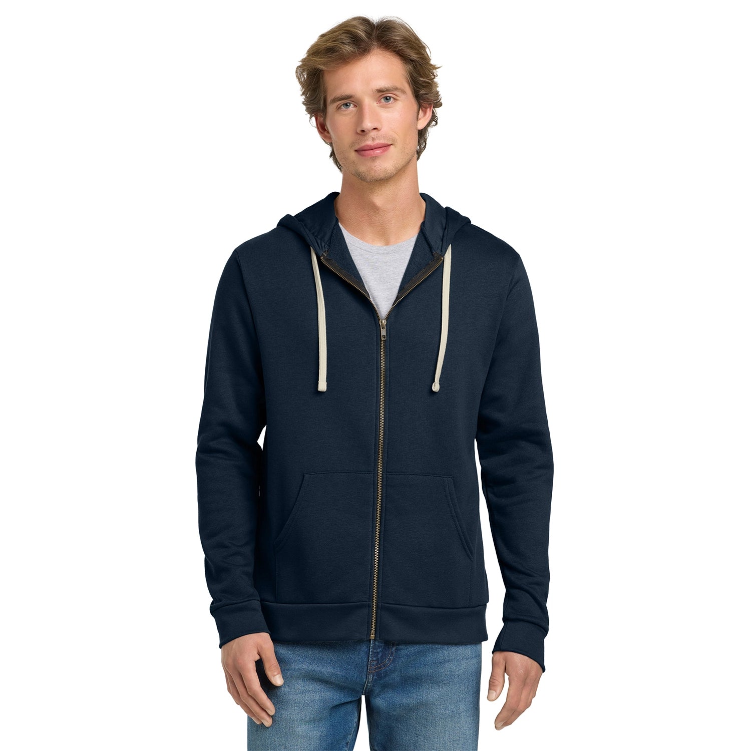 Next Level Apparel Decorated Adult Santa Barbara Zip Hoodie