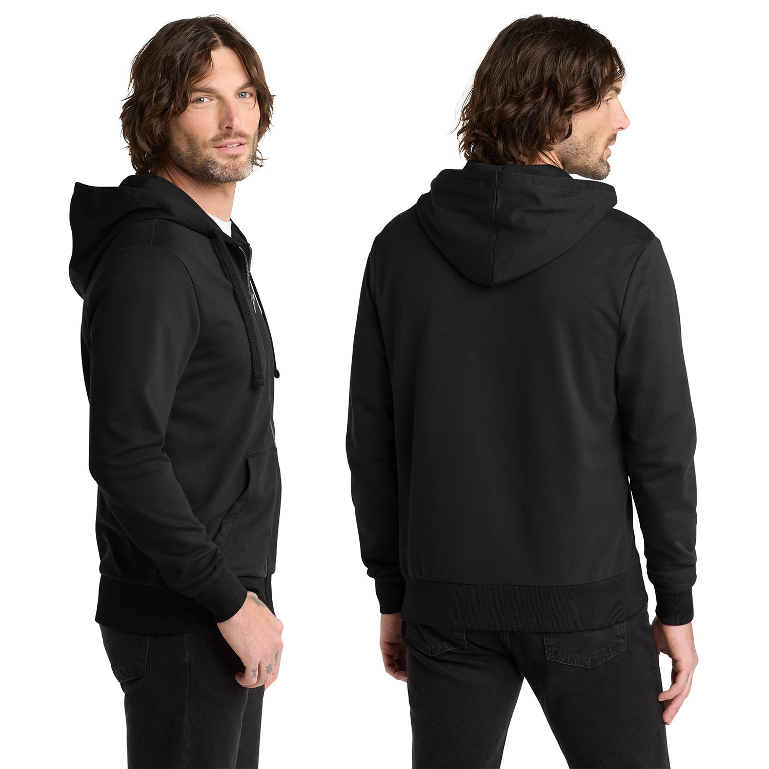 Allmade Decorated Unisex Organic French Terry FullZip Hoodie