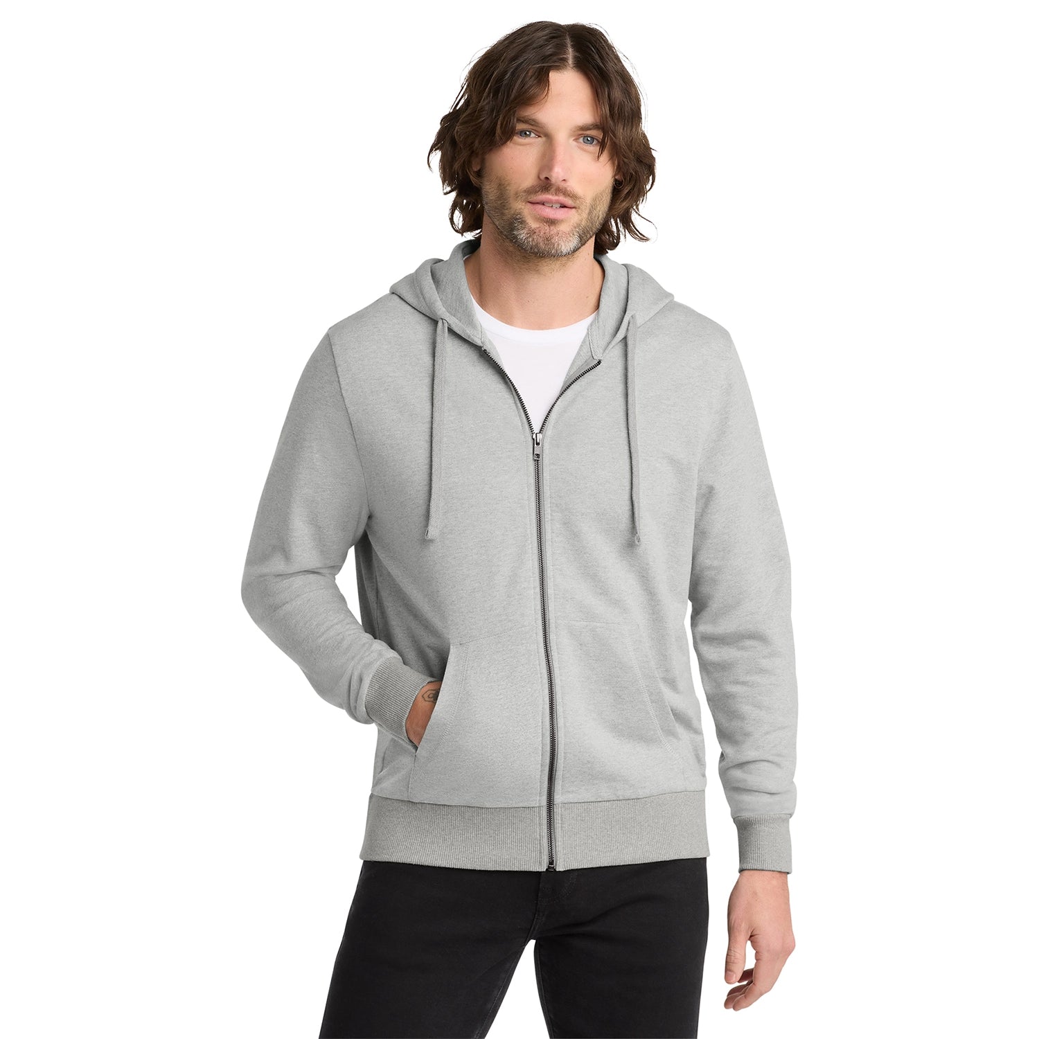 Allmade Decorated Unisex Organic French Terry FullZip Hoodie