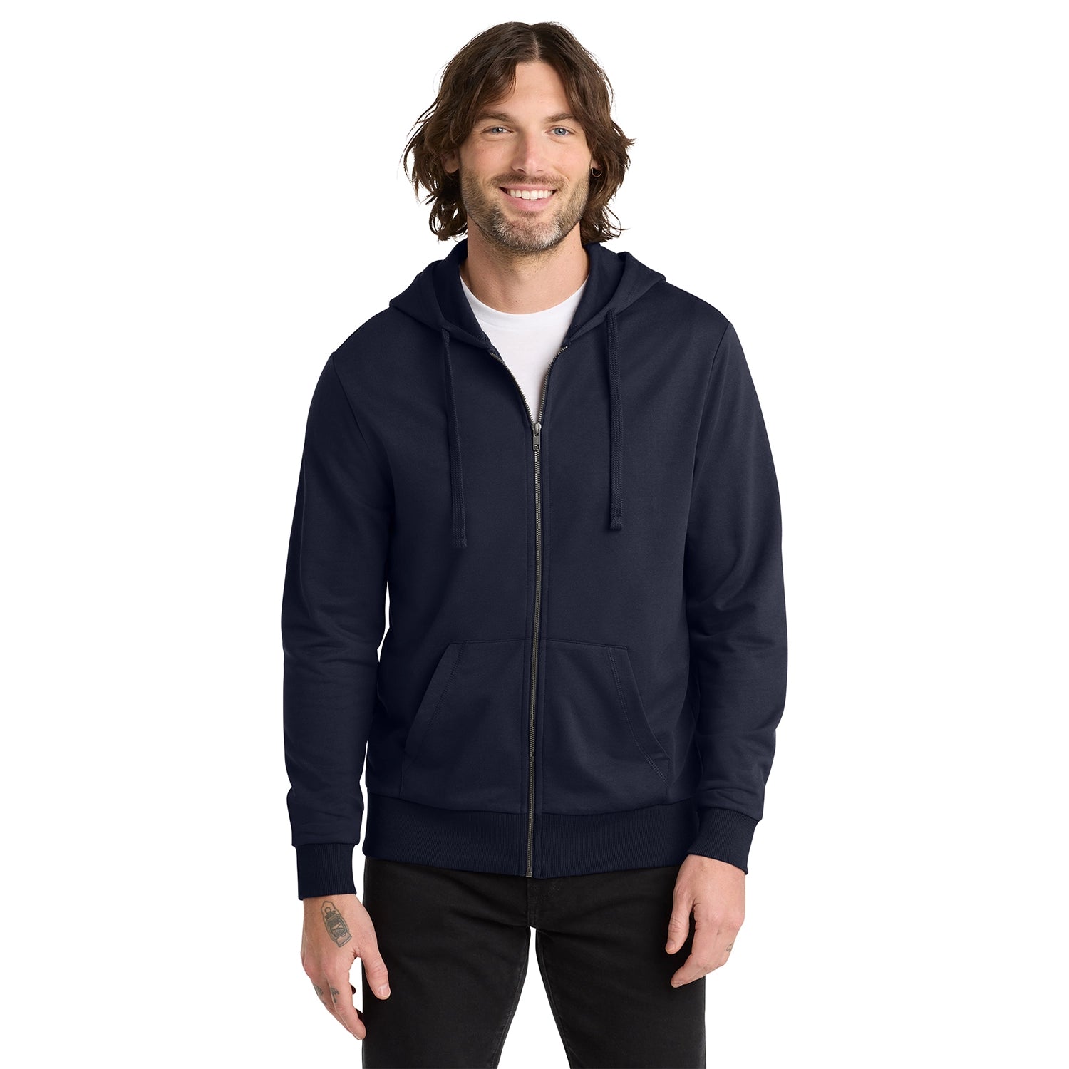 Allmade Decorated Unisex Organic French Terry FullZip Hoodie