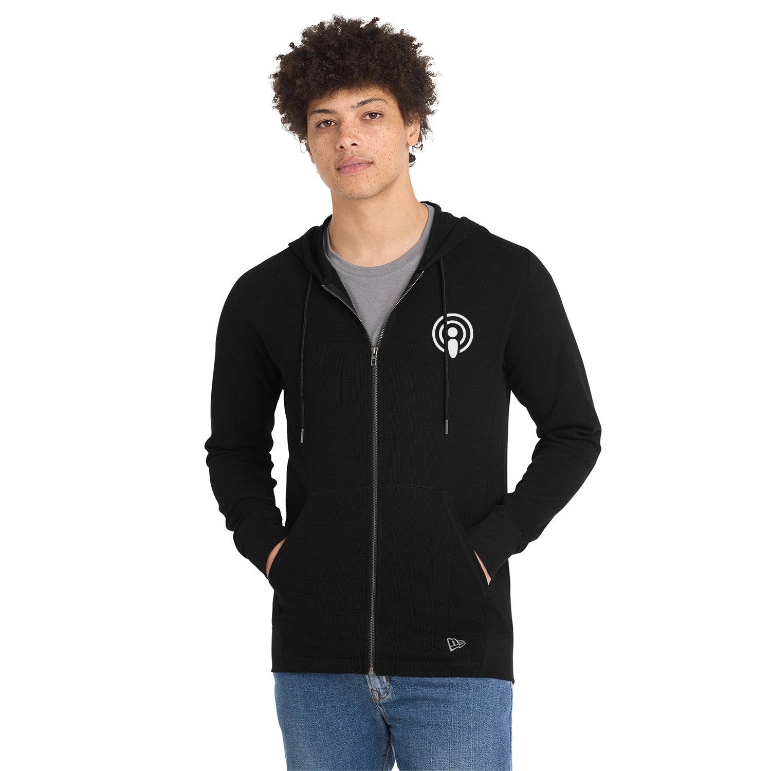 New Era Decorated Thermal FullZip Hoodie