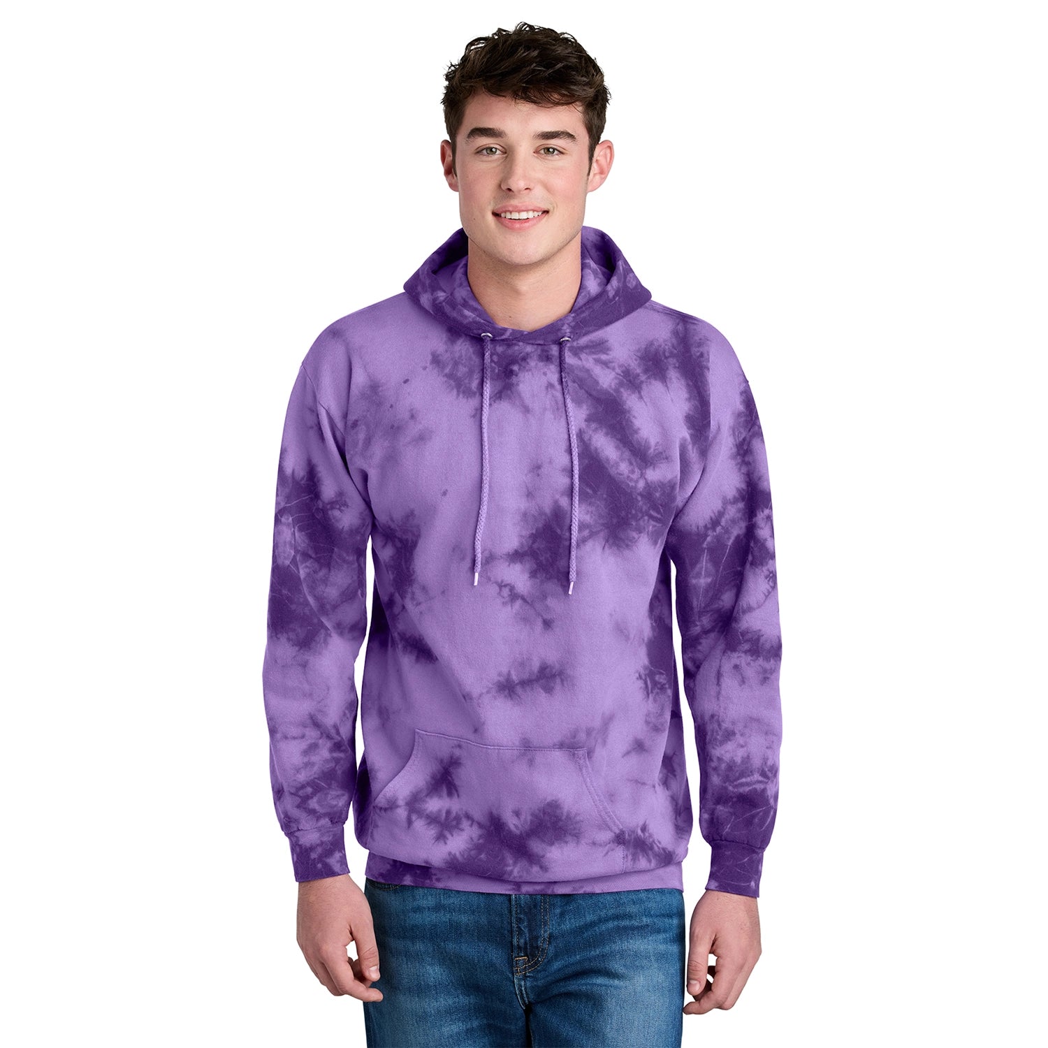 Port & Co Decorated Crystal TieDye Pullover Hoodie
