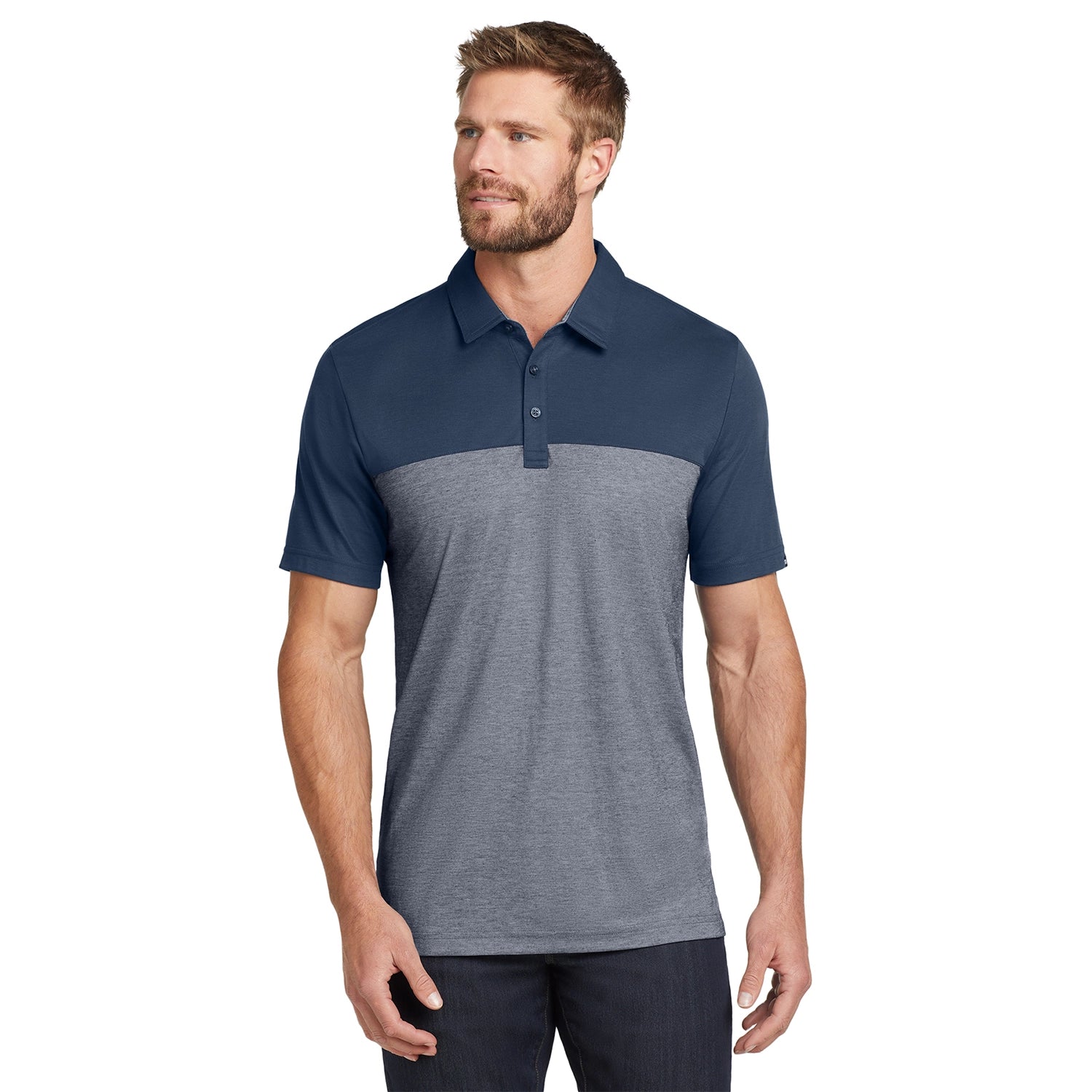 TravisMathew Oceanside Blocked Embroidered Polo