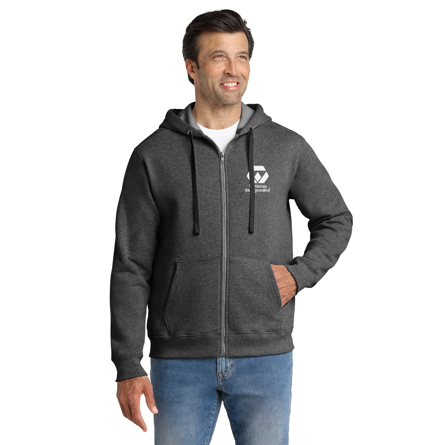 Volunteer Knitwear Decorated Chore Fleece FullZip Hoodie