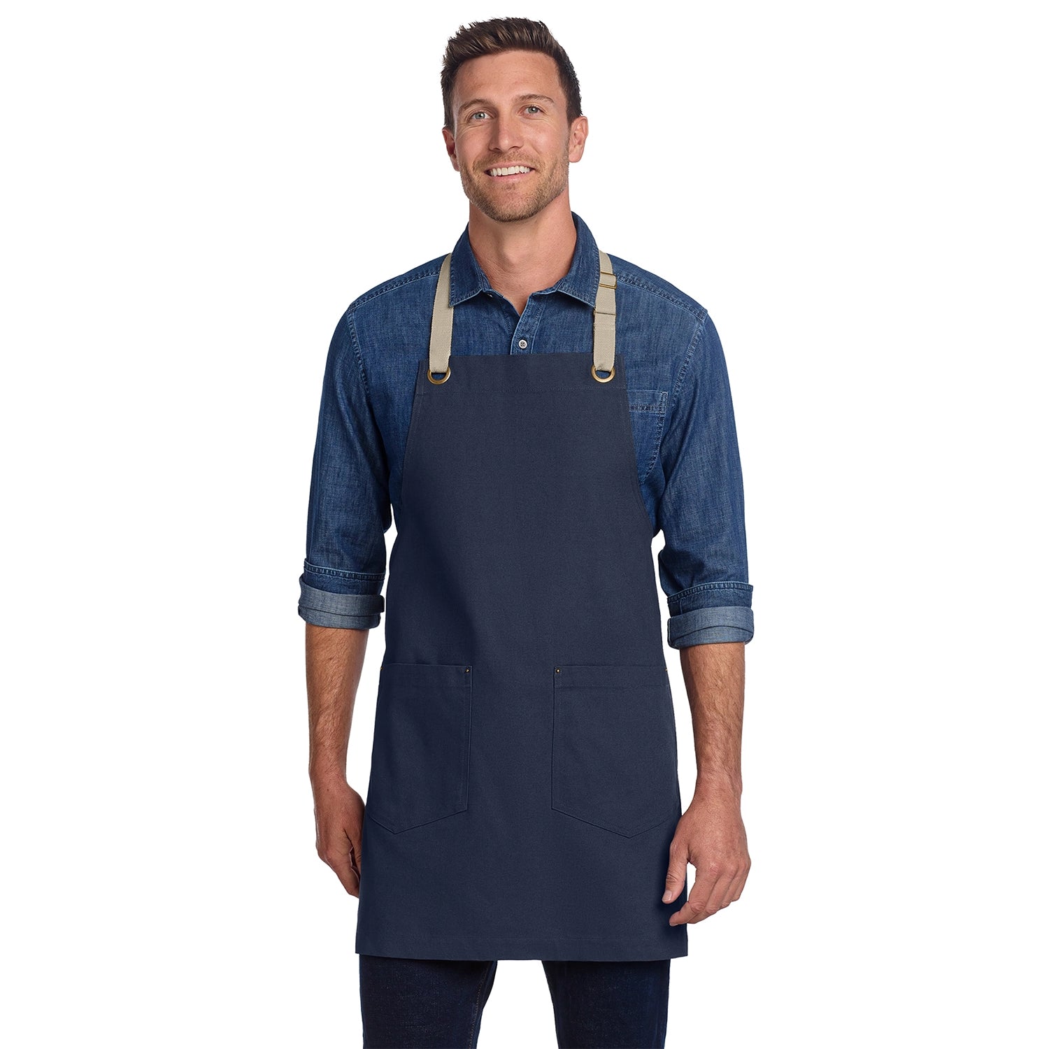 Port Authority Decorated Canvas FullLength TwoPocket Apron