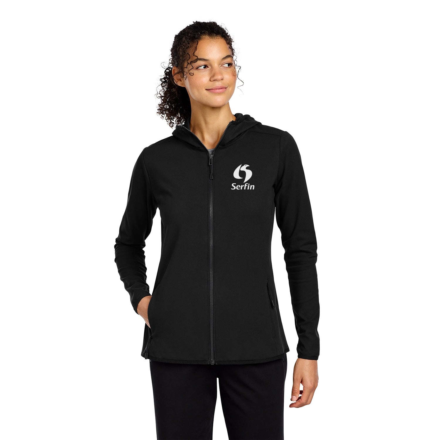 SportTek Decorated Women's Circuit Hooded FullZip