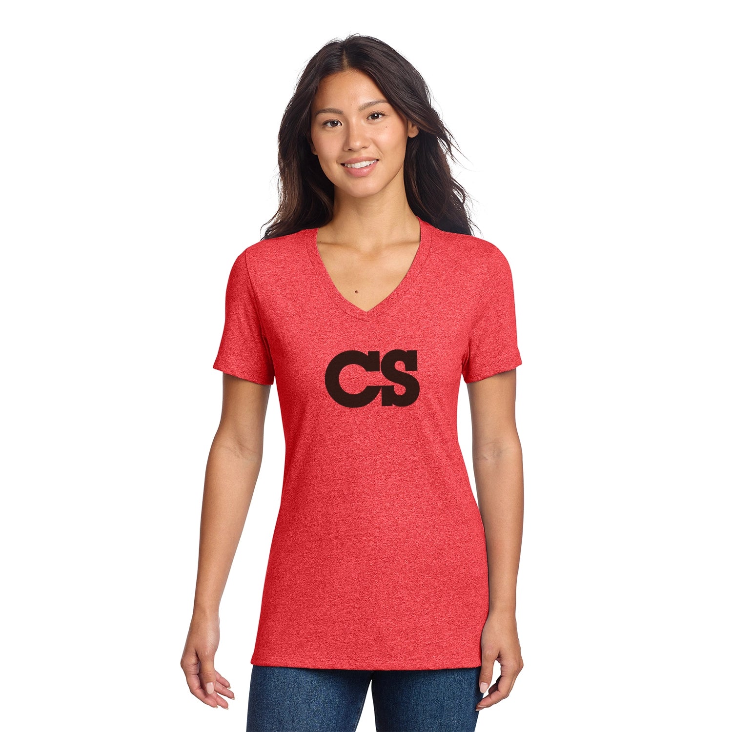 Allmade Decorated Women’s Recycled Blend VNeck Tee