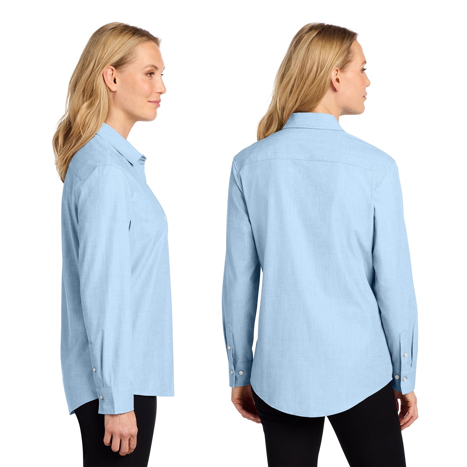 Mercer+Mettle Women’s Long Sleeve Stretch Embroidered Woven Shirt