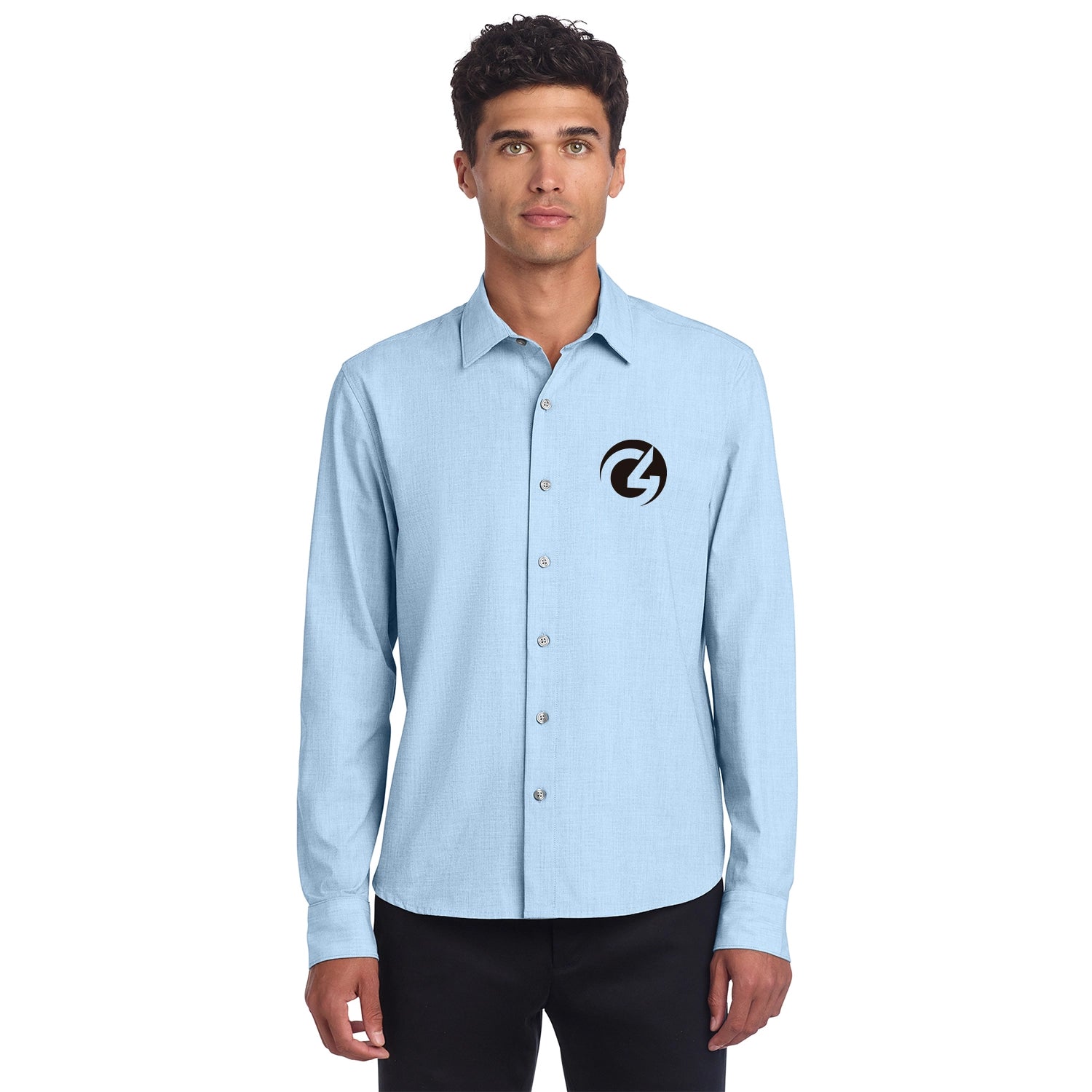 Mercer+Mettle Long Sleeve Stretch Embroidered Woven Shirt