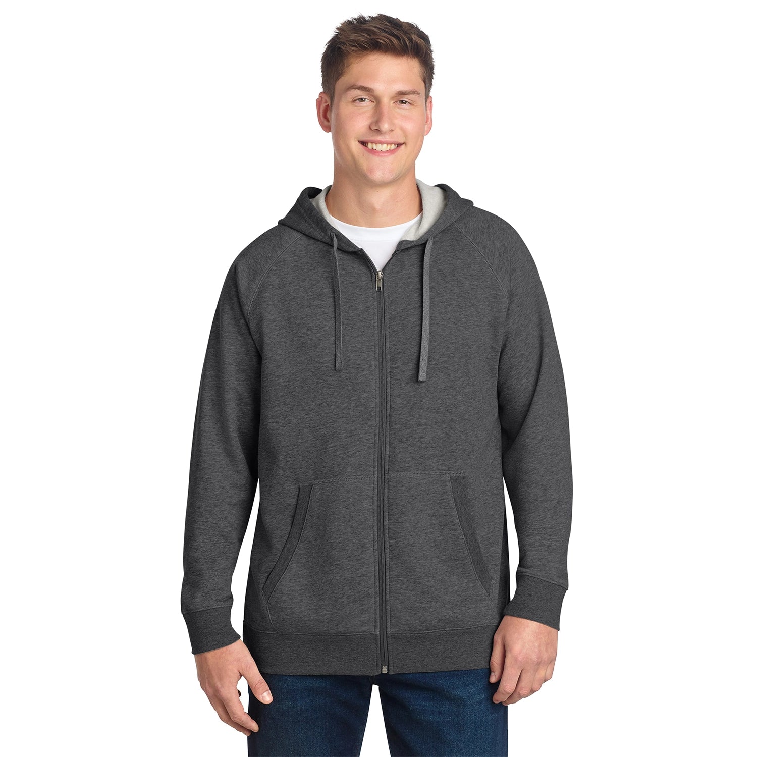 SportTek Decorated Drive Fleece Hooded FullZip