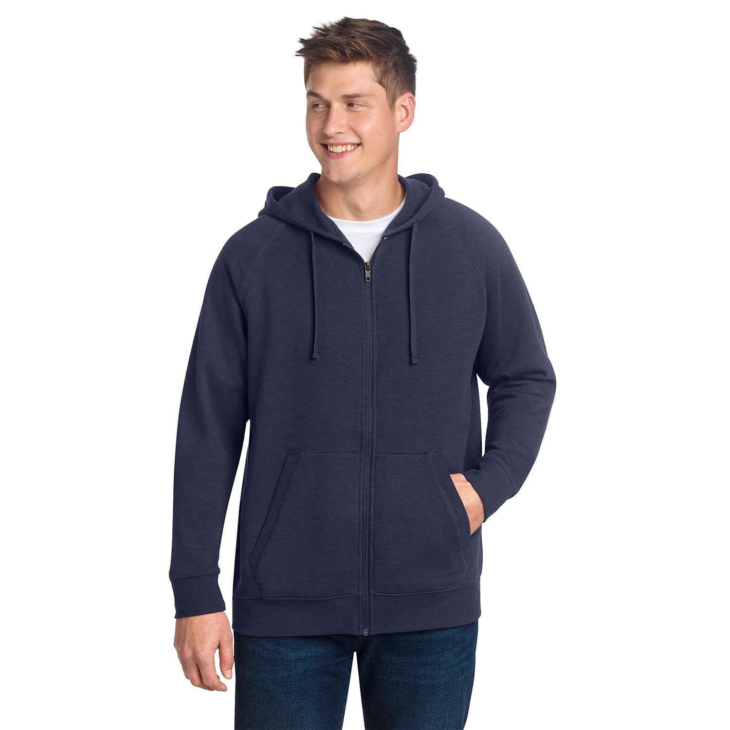 SportTek Decorated Drive Fleece Hooded FullZip