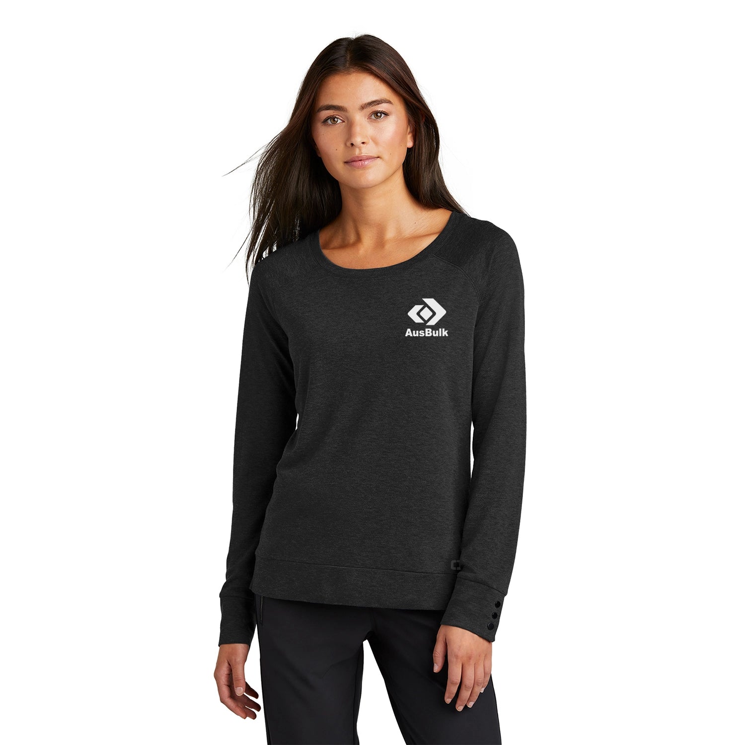 OGIO Women's Command Embroidered Long Sleeve Scoop Neck