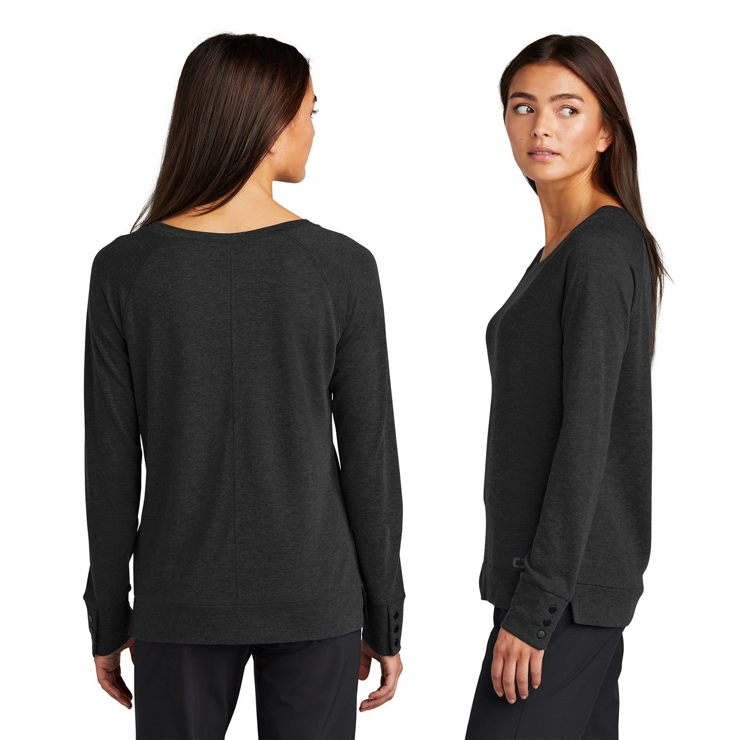 OGIO Women's Command Embroidered Long Sleeve Scoop Neck