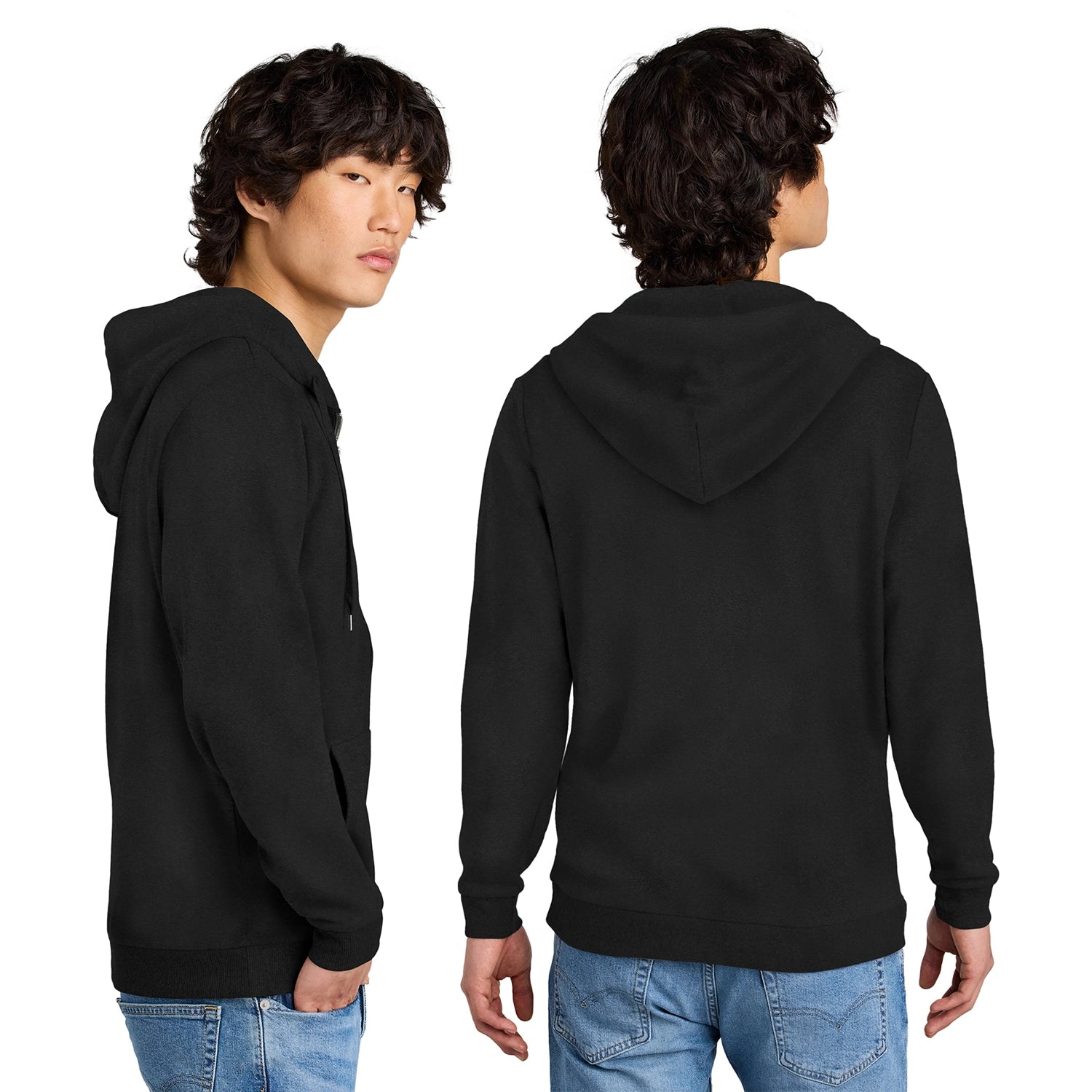 District Perfect Decorated Tri Fleece FullZip Hoodie