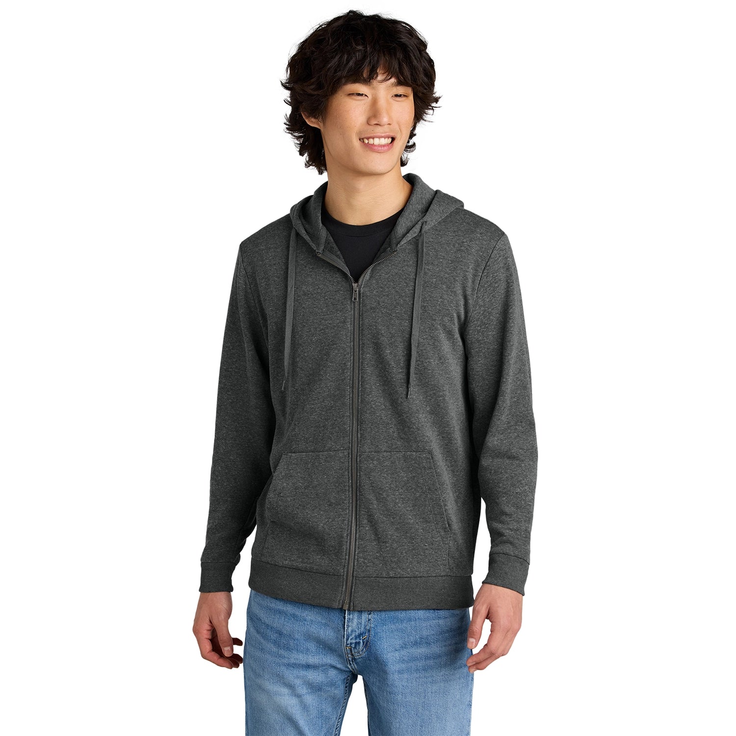 District Perfect Decorated Tri Fleece FullZip Hoodie