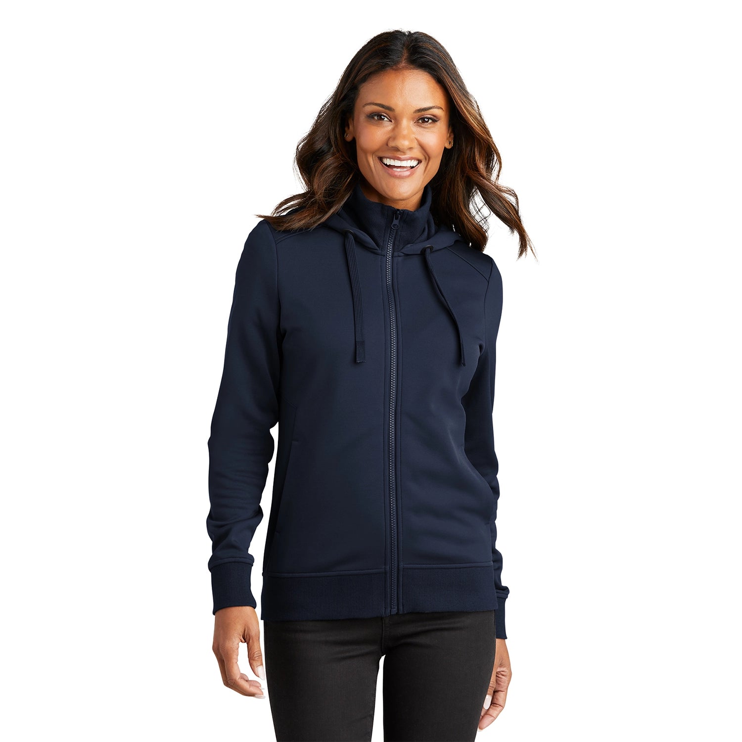 Port Authority Women's Smooth Fleece Embroidered Hooded Jacket