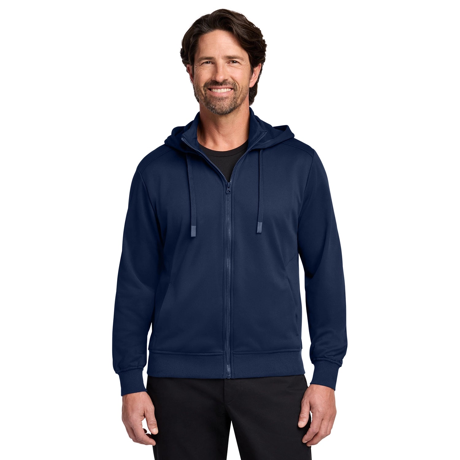 Port Authority Smooth Fleece Embroidered Hooded Jacket