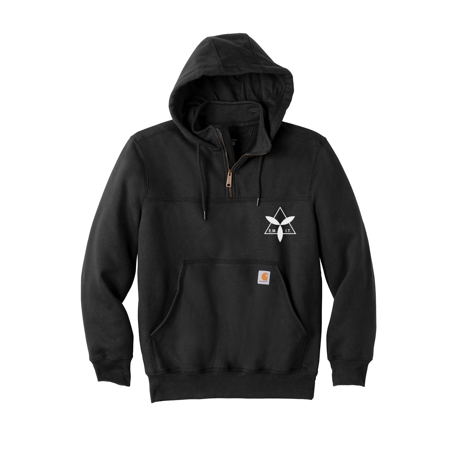 Carhartt Decorated Rain Defender Paxton Heavyweight Hooded Zip Mock Sweatshirt
