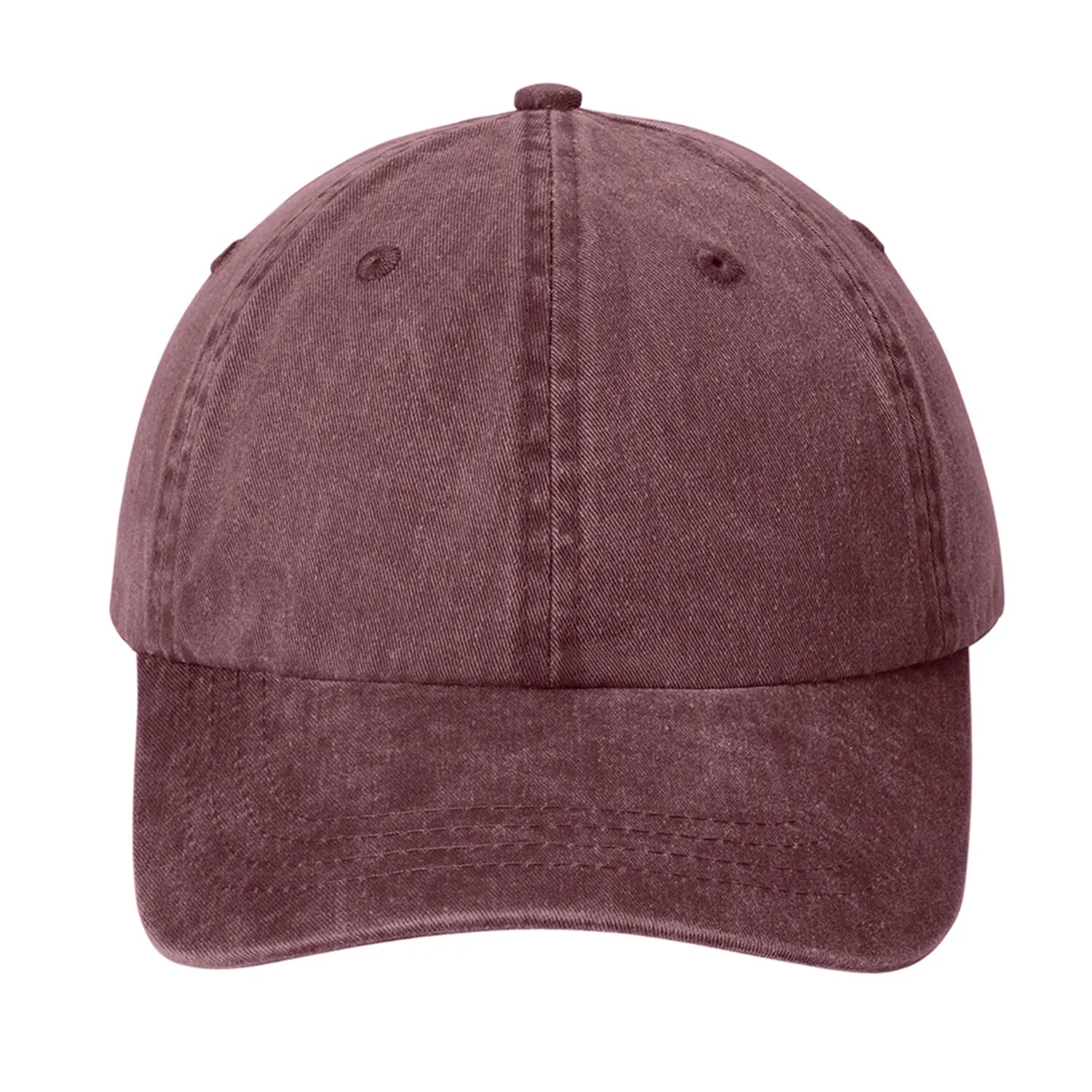 Port & Company - Pigment-Dyed Embroidered Cap - Maroon Red (PMS 4985C)