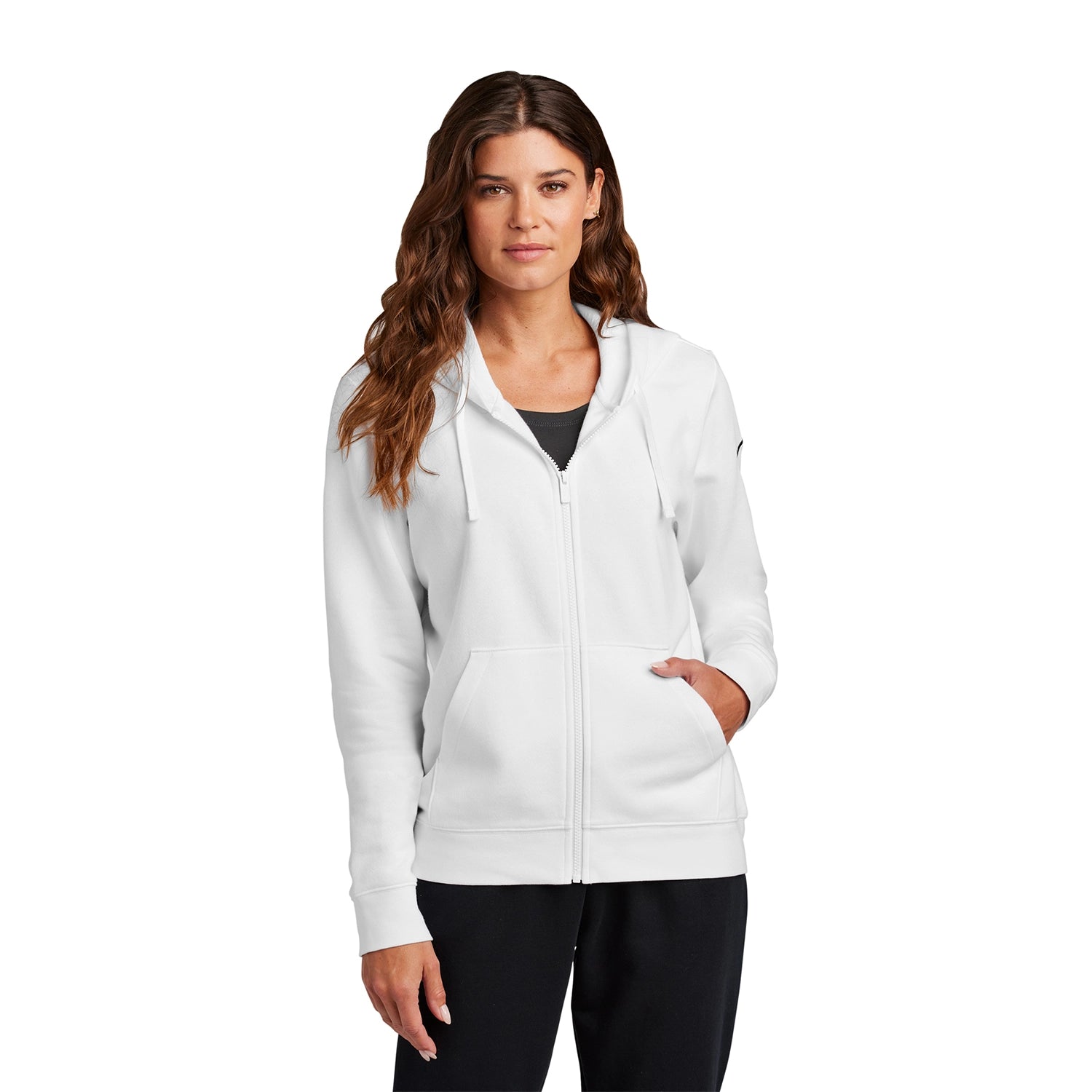Nike Women's Club Fleece Sleeve Swoosh FullZip Hoodie
