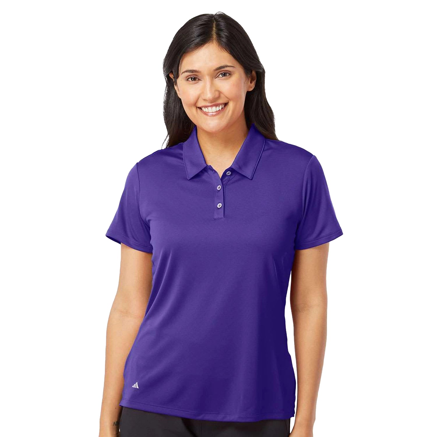 Adidas Women's Performance Embroidered Polo - Collegiate Purple