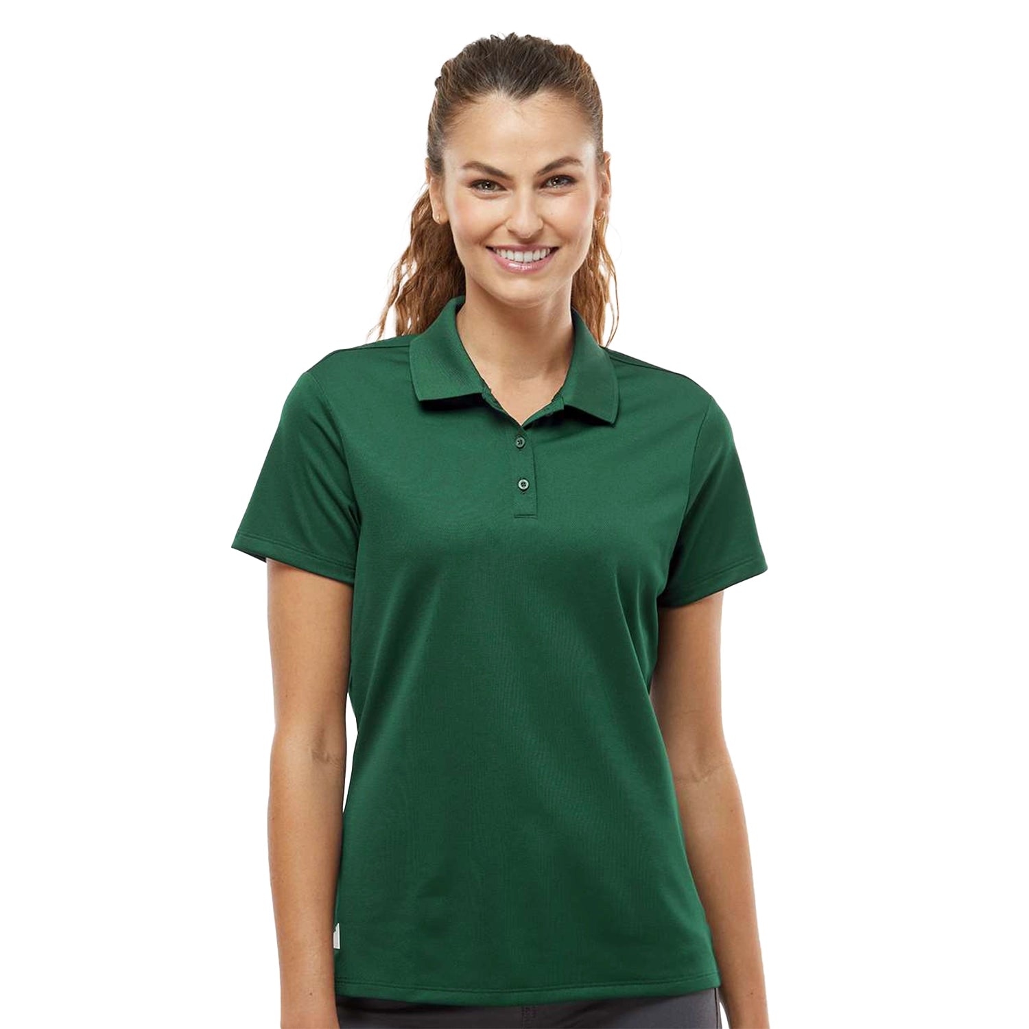 Adidas Women's Basic Sport Embroidered Polo - Collegiate Green
