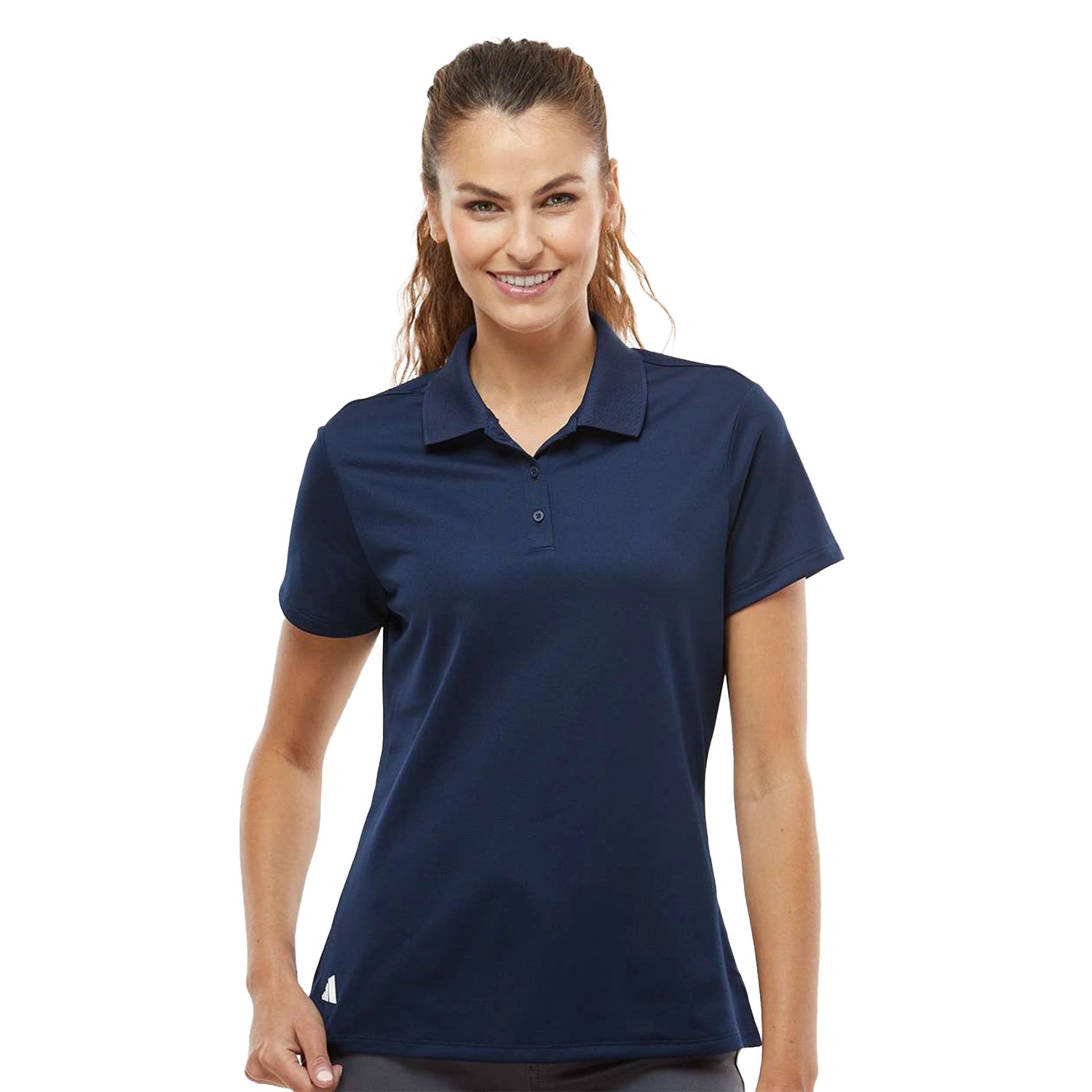 Adidas Women's Basic Sport Embroidered Polo - Collegiate Navy Blue