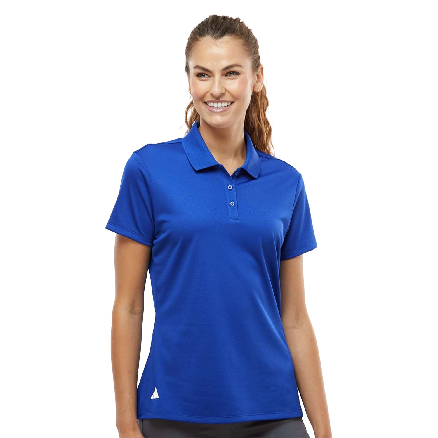 Adidas Women's Basic Sport Embroidered Polo - Collegiate Royal Blue