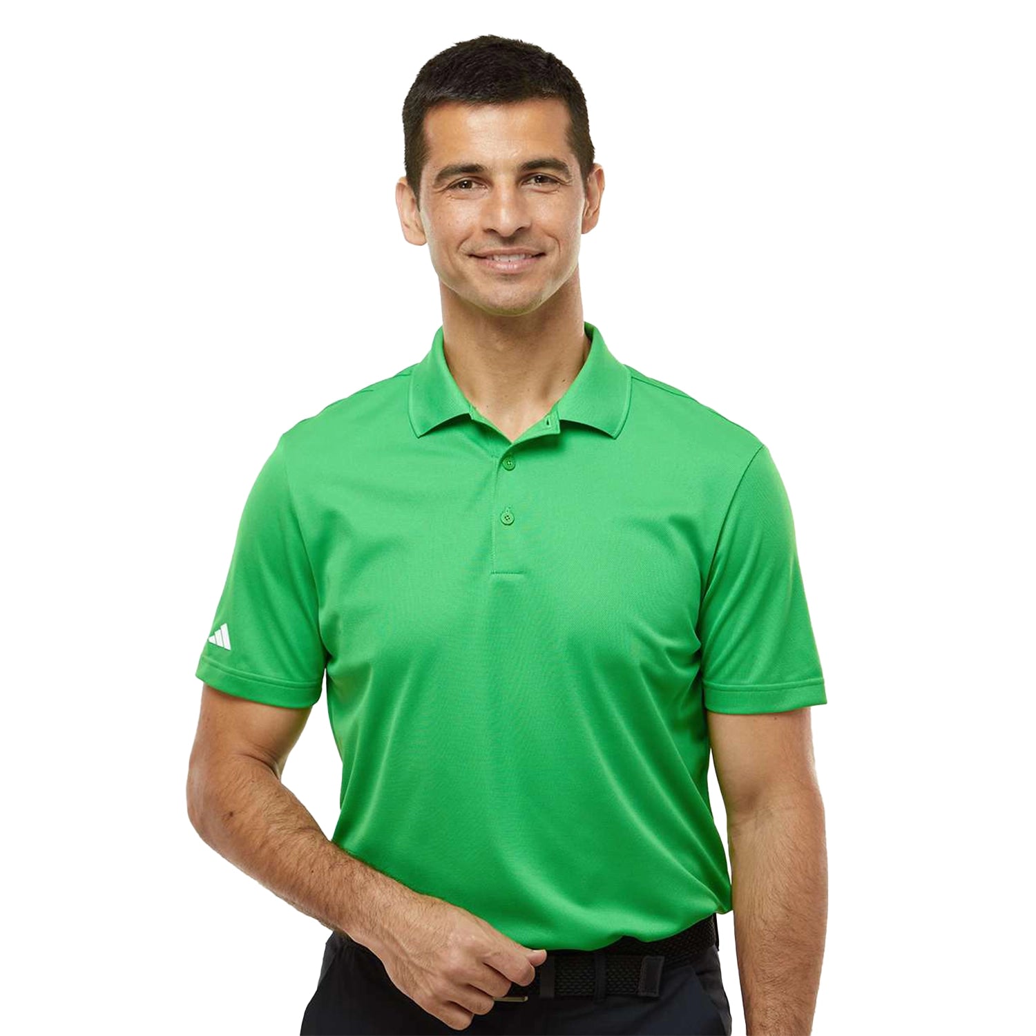 Adidas Adidas Basic Sport Embroidered Polo - Vivid Green