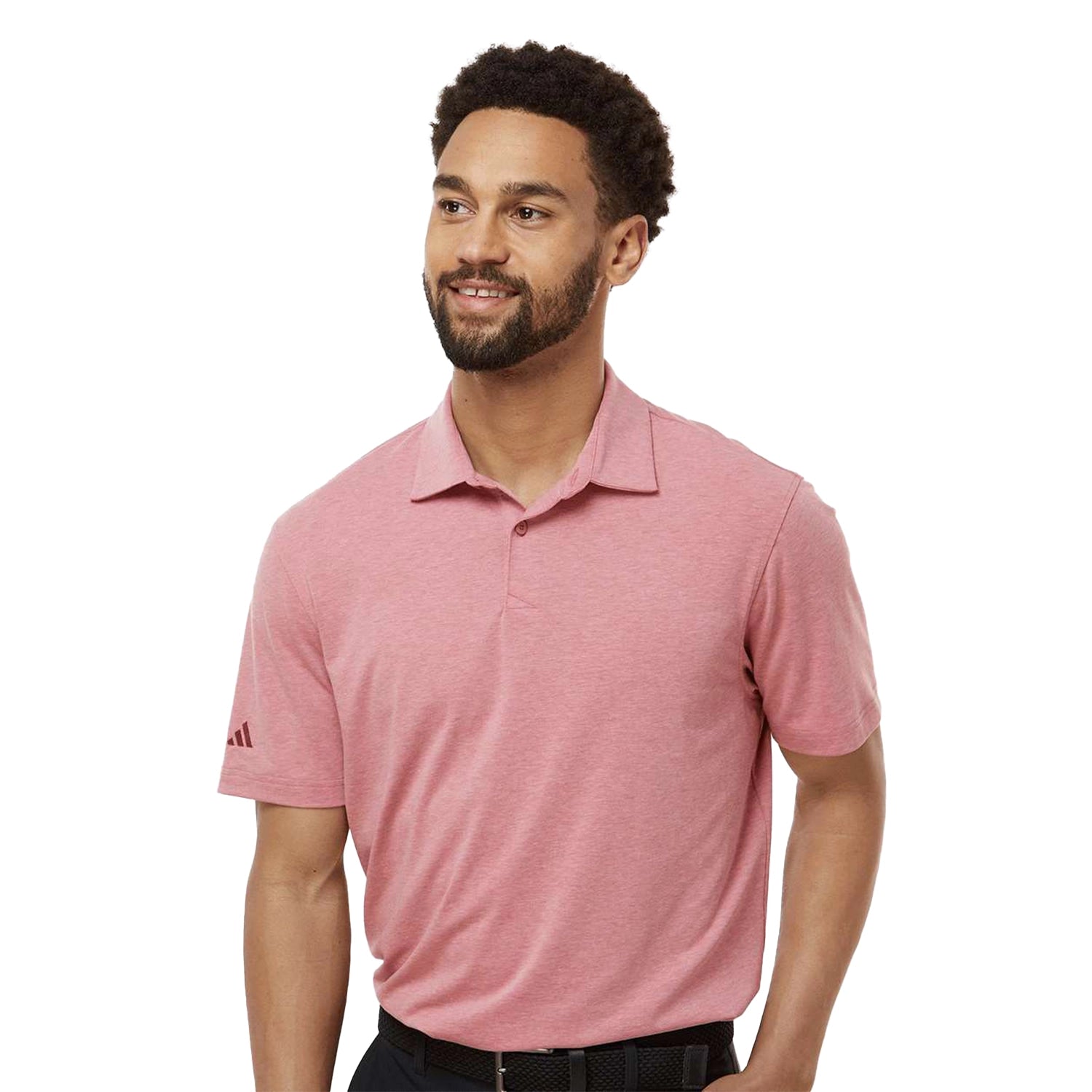 Adidas Adidas Blend Embroidered Polo - Pink Strata Melange