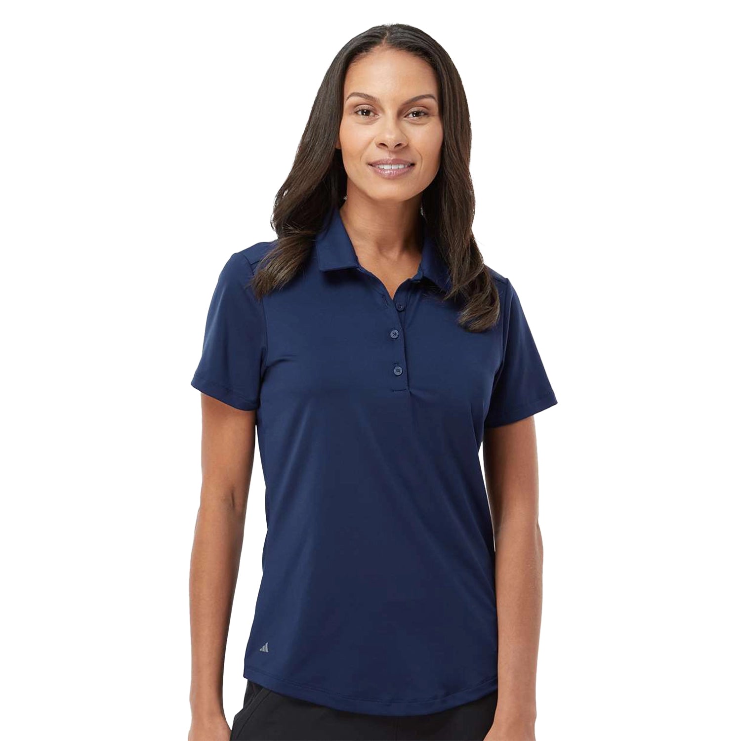 Adidas Women's Ultimate Solid Embroidered Polo - Team Navy Blue