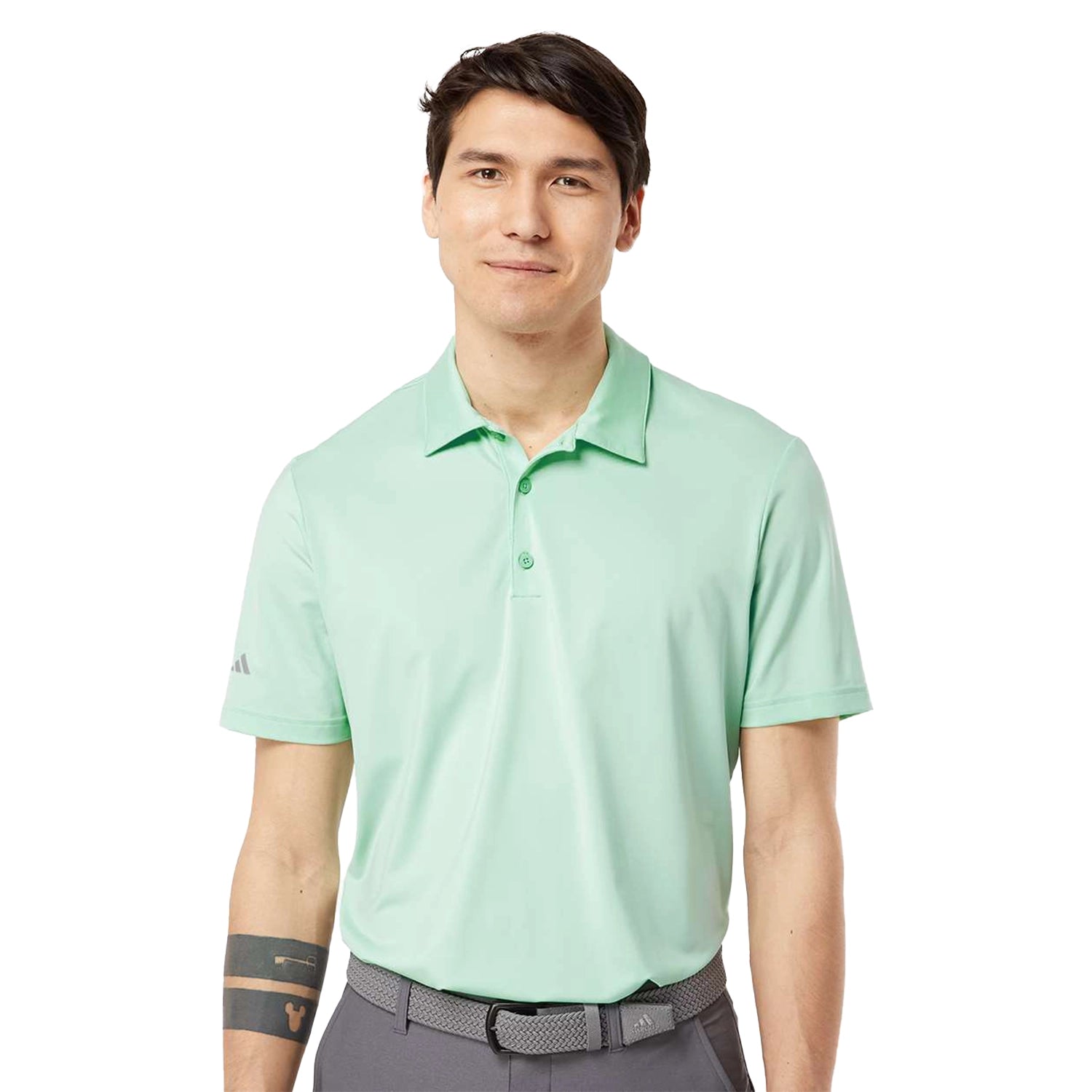 Adidas Ultimate Solid Embroidered Polo - Clear Mint Green