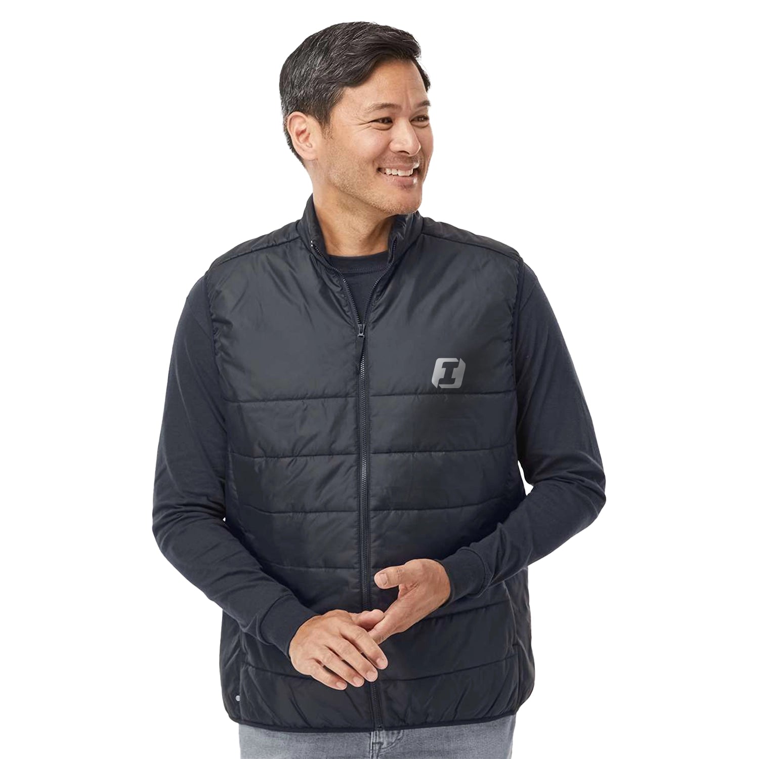 Adidas Puffer Embroidered Vest - Black