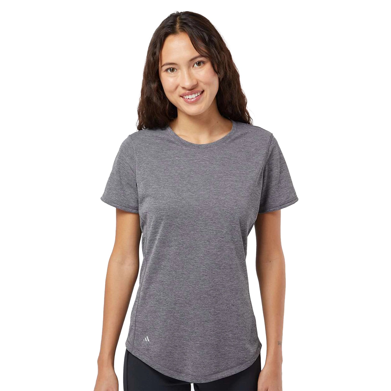 Adidas Women's Sport T-Shirt Decorated - Black Heather