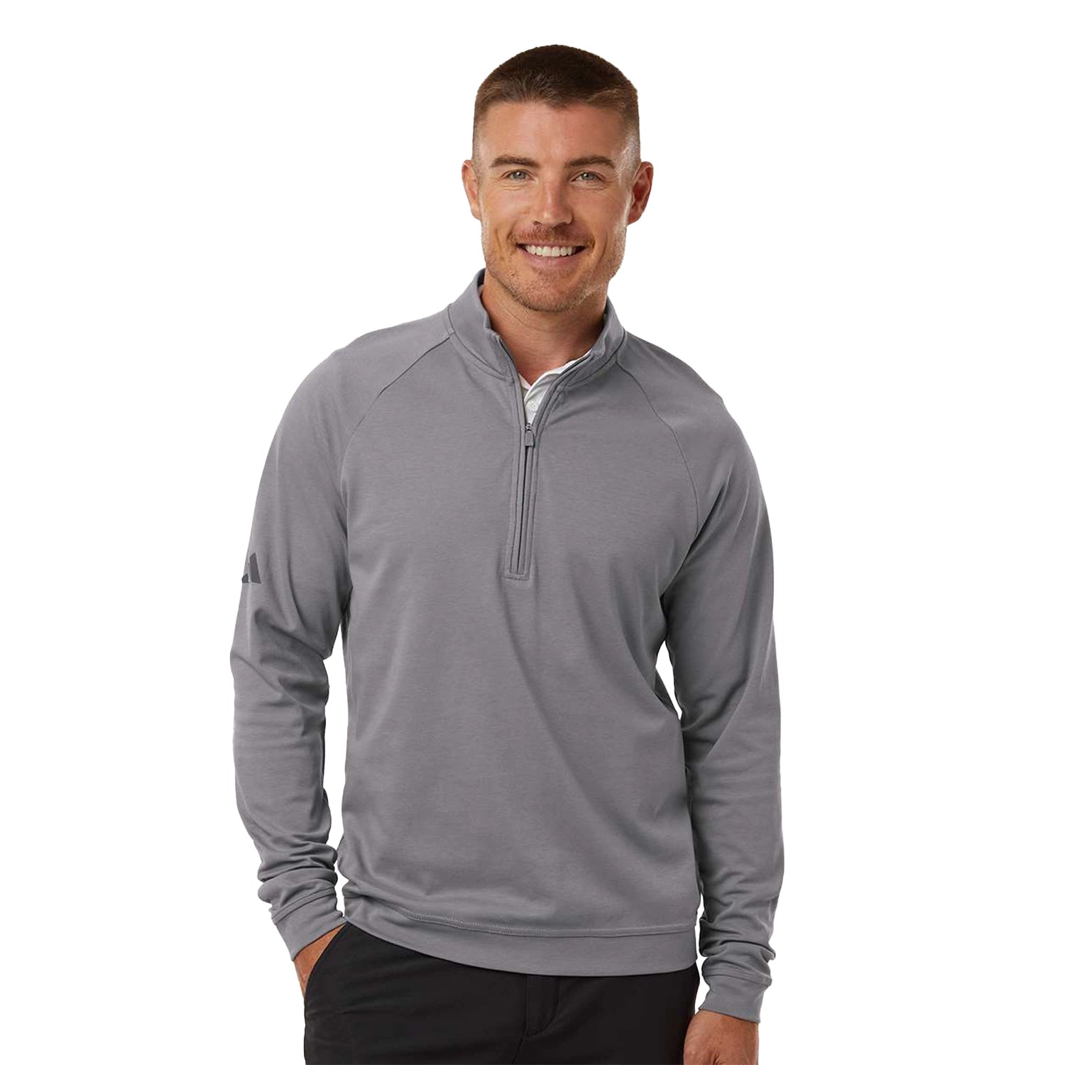 Adidas Club Quarter-Zip Pullover Embroidered