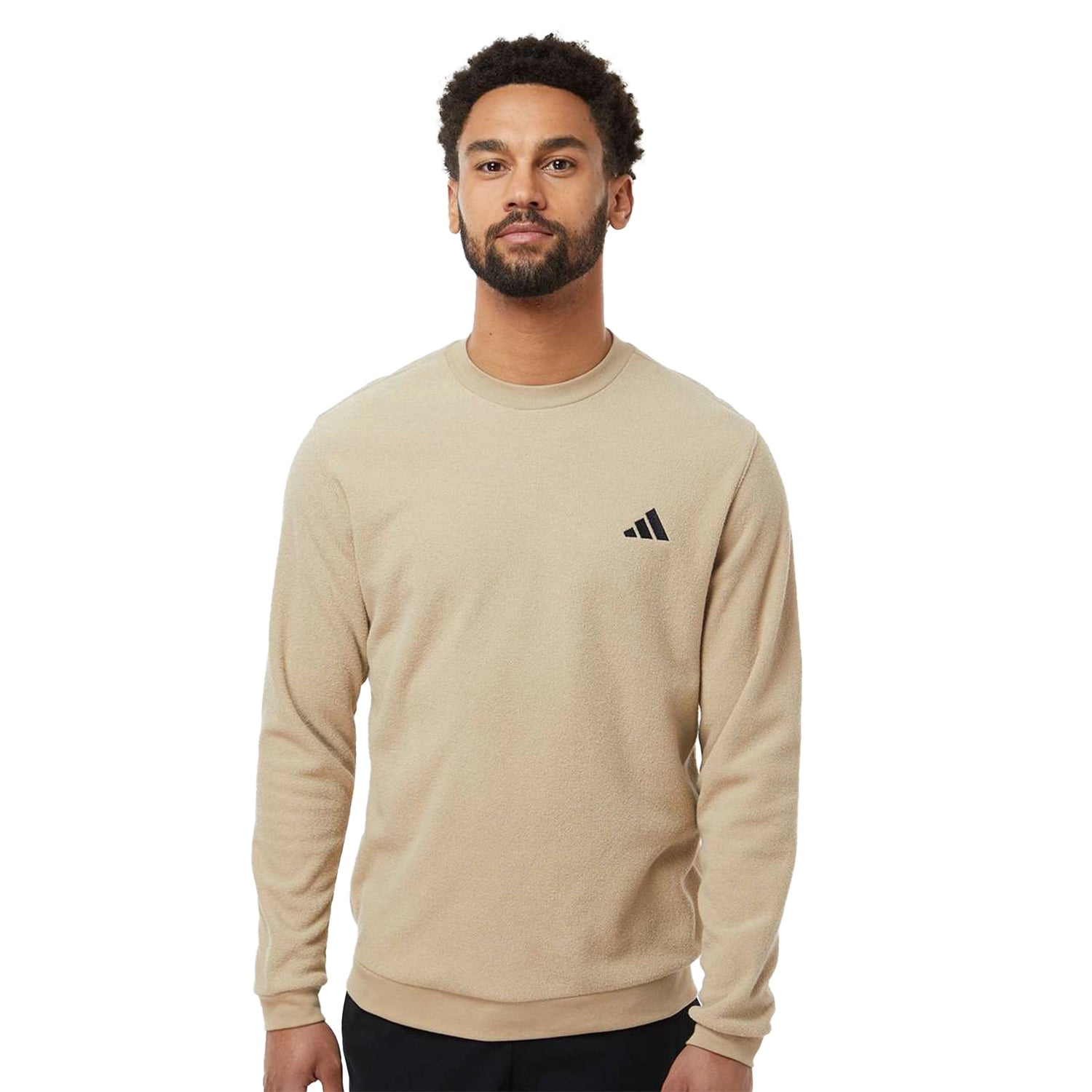 Adidas Crewneck Sweatshirt Decorated - Hemp Beige