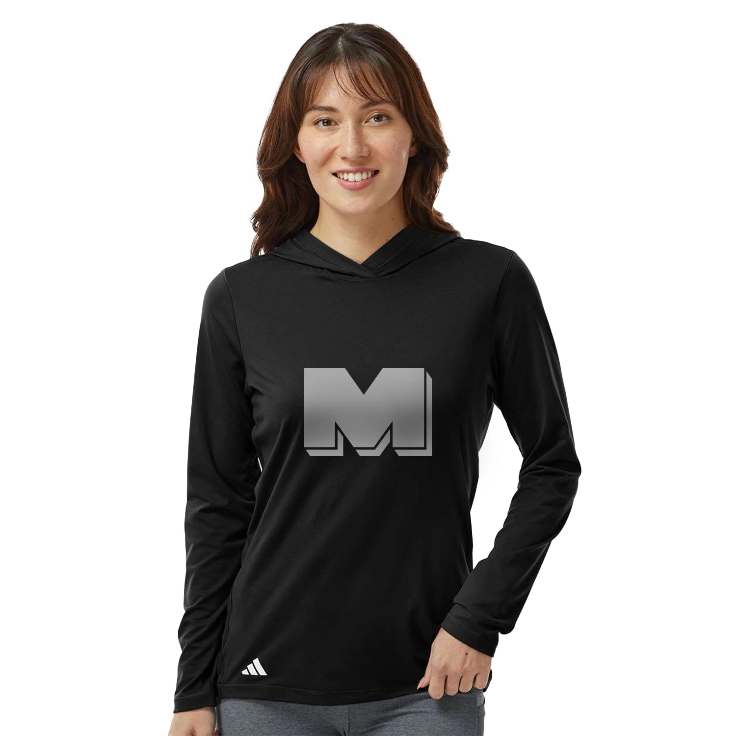 Adidas Women's Performance Hooded Pullover Decorated - Black