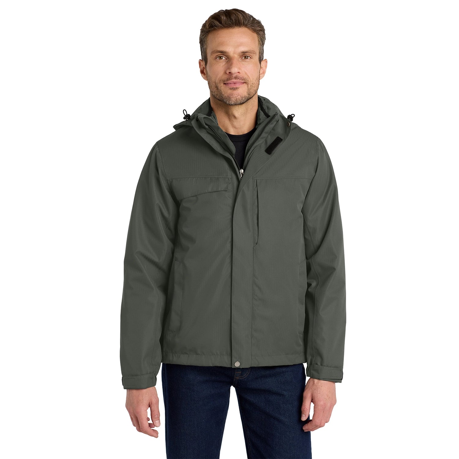 Port Authority Herringbone 3in1 Parka
