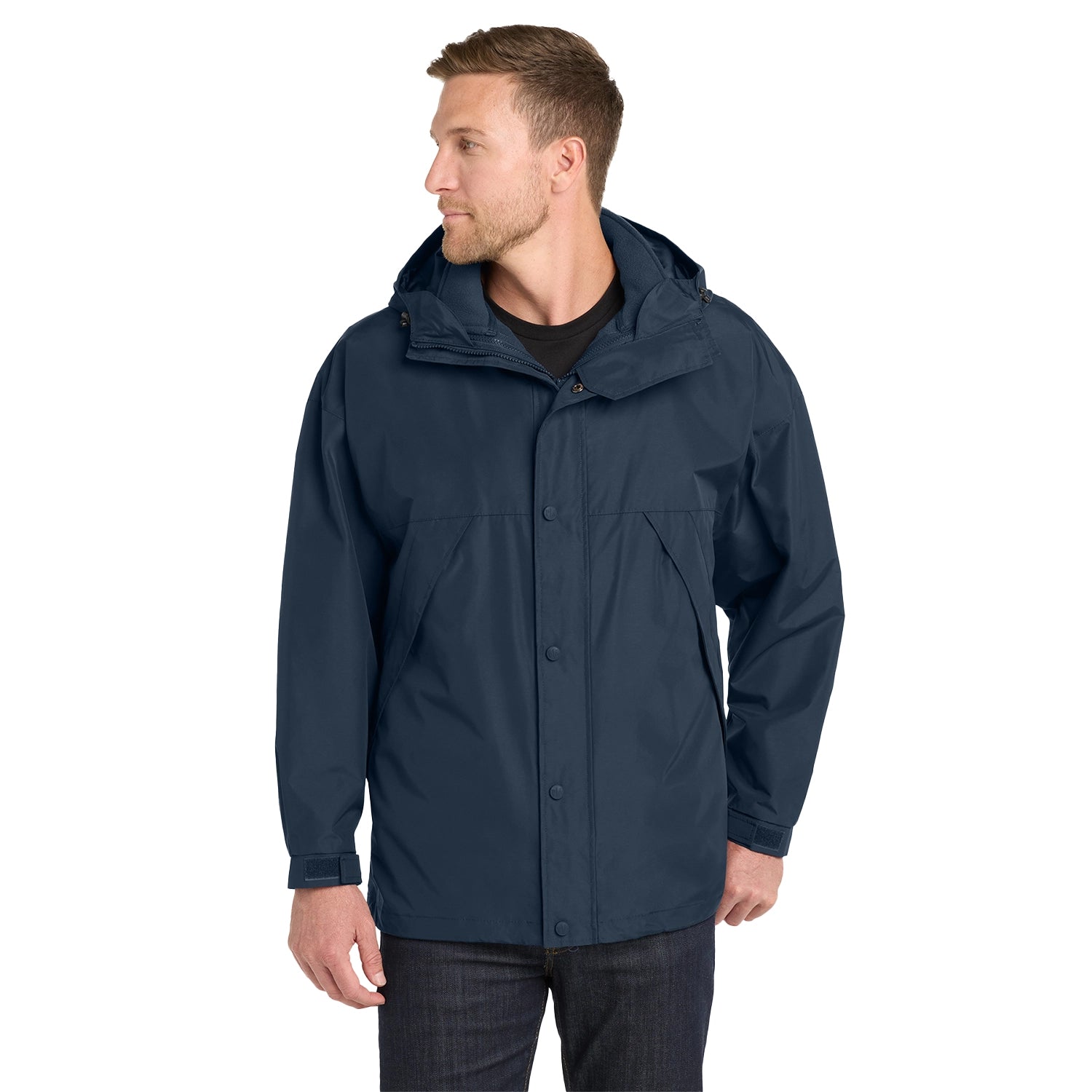 Port Authority 3-in-1 Embroidered Jacket - Navy Blue/Navy Blue