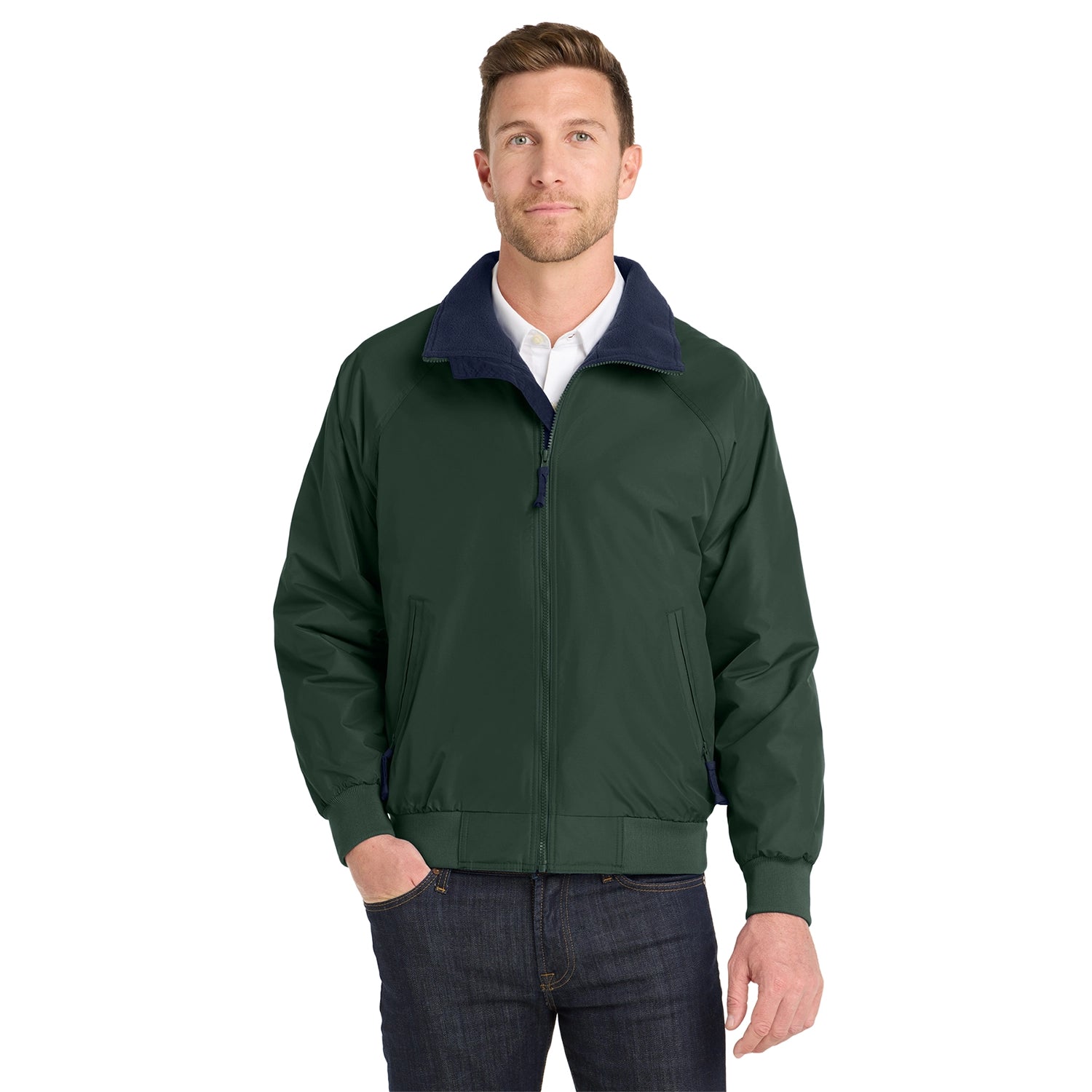 Port Authority Challenger Embroidered Jacket - True Hunter Green/True Navy Blue