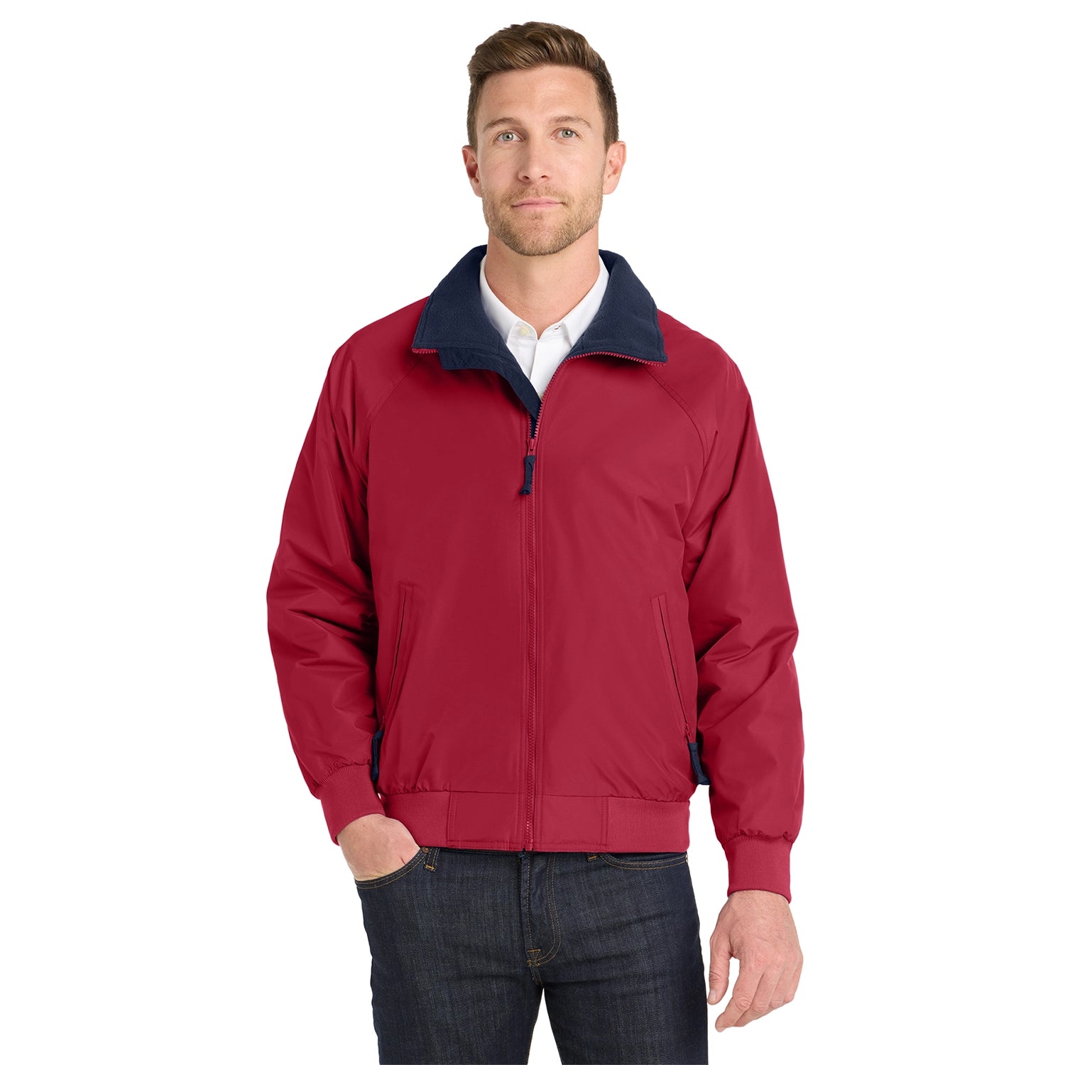 Port Authority Challenger Embroidered Jacket - True Red/True Navy Blue