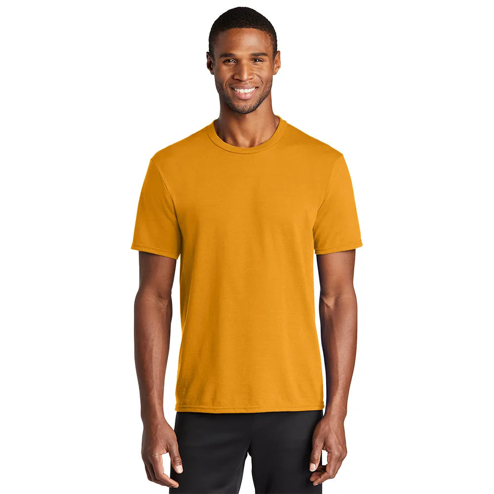 Port & Company Performance Blend Tee Decorated - Gold