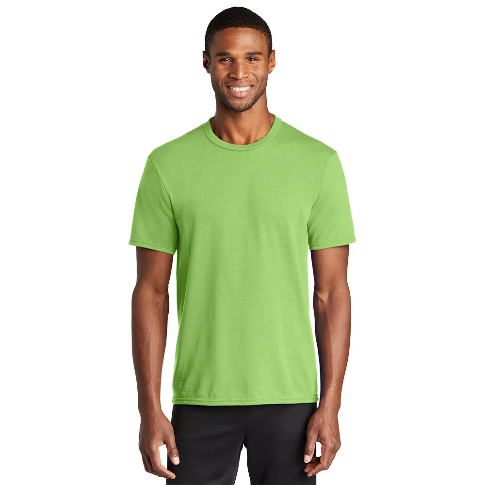 Port & Company Performance Blend Tee Decorated - Lime Green